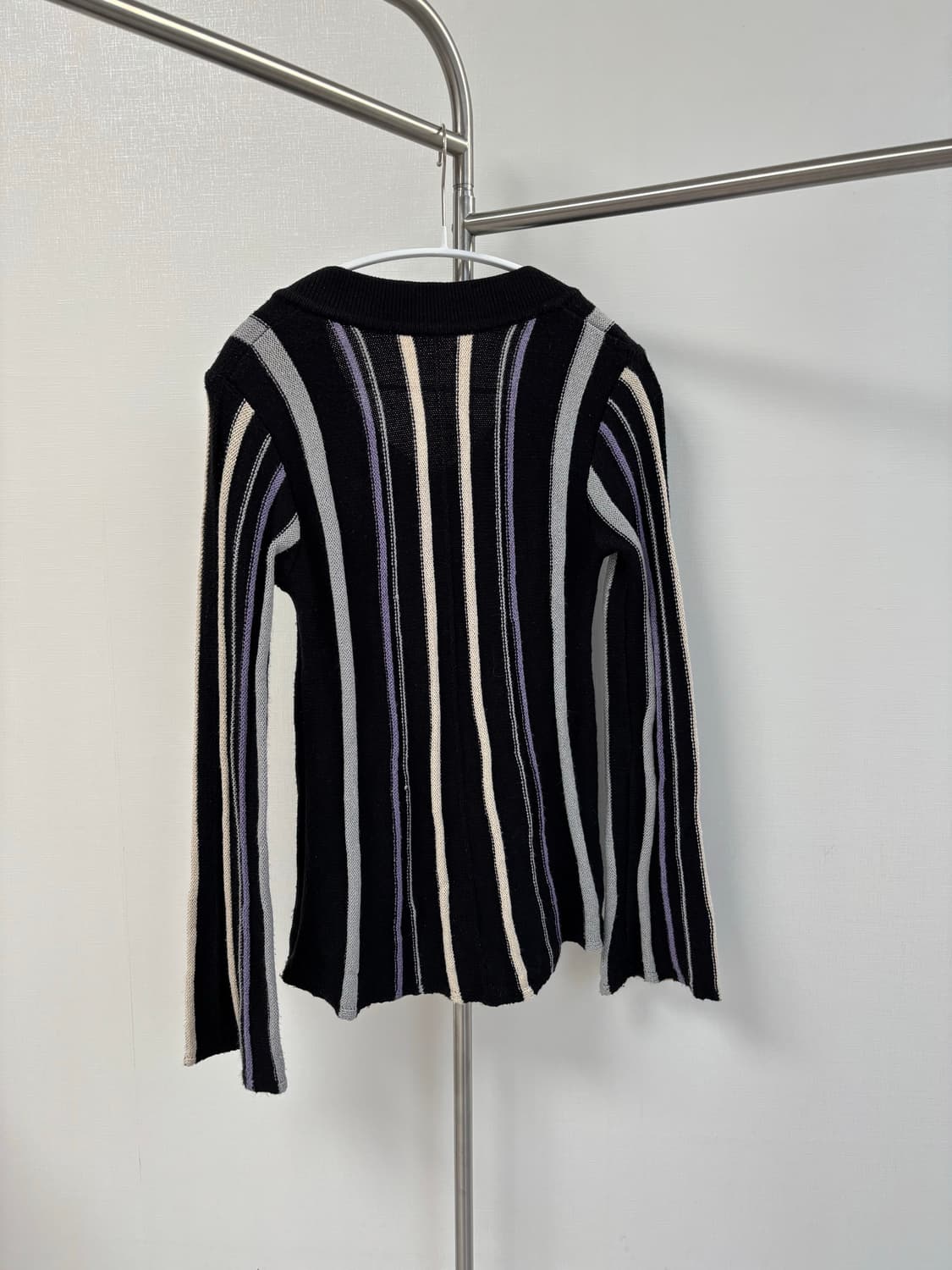  멀티 믹스 빅 버튼 빈티지 가디건 상품이미지8