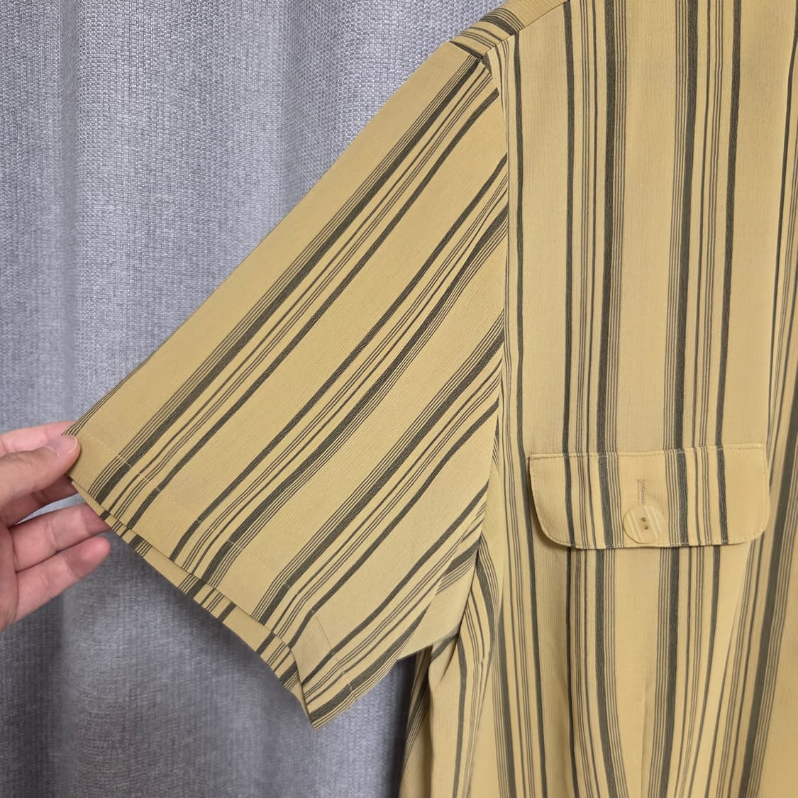 Liberty Hall 빈티지 반팔 셔츠 블라우스 L(100) 상품이미지3