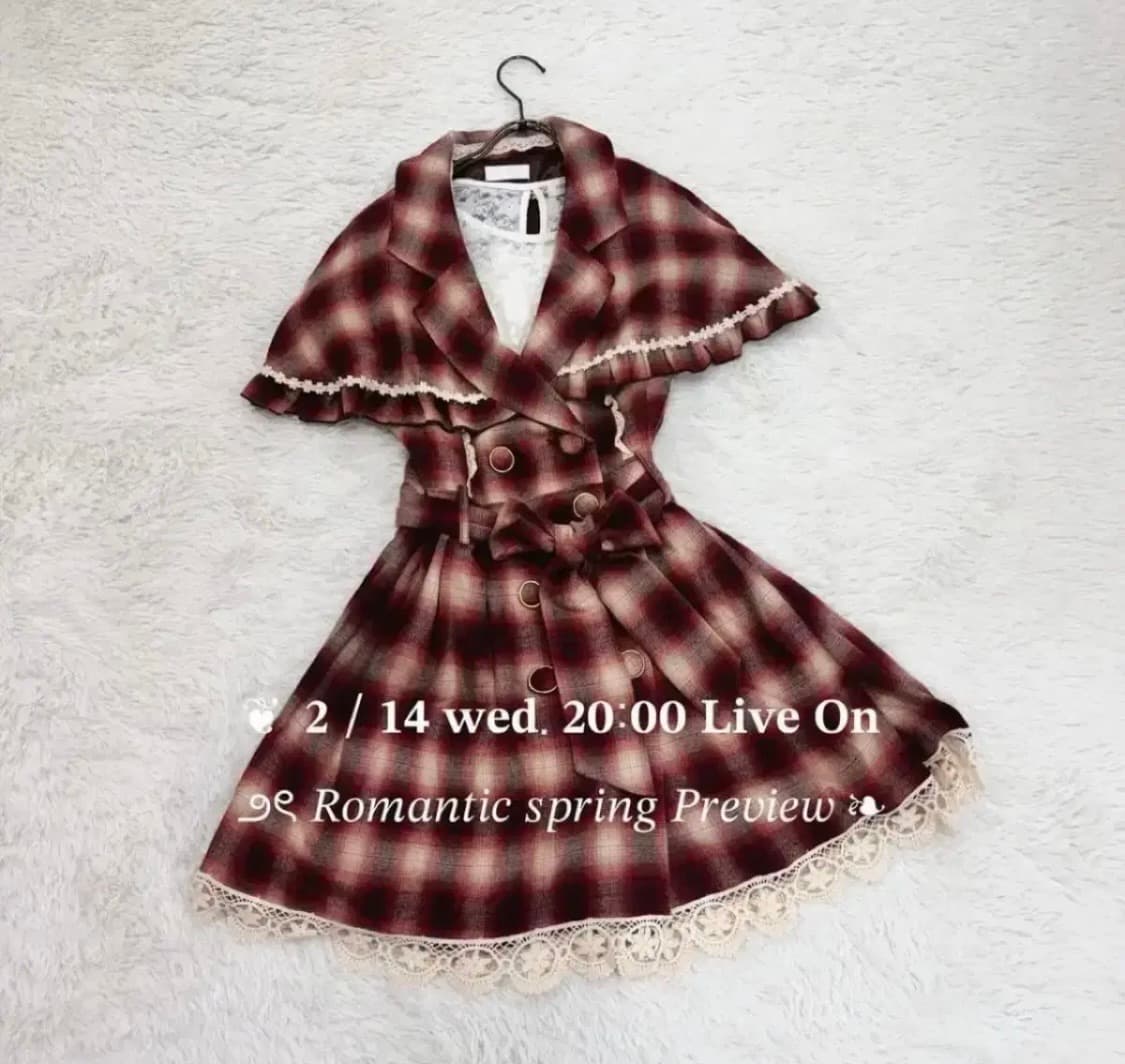 리즈리사 케이프 트렌치 코트 원피스 라떼갸루 히메갸루 로걀 희귀매물핀터깔 상품이미지2