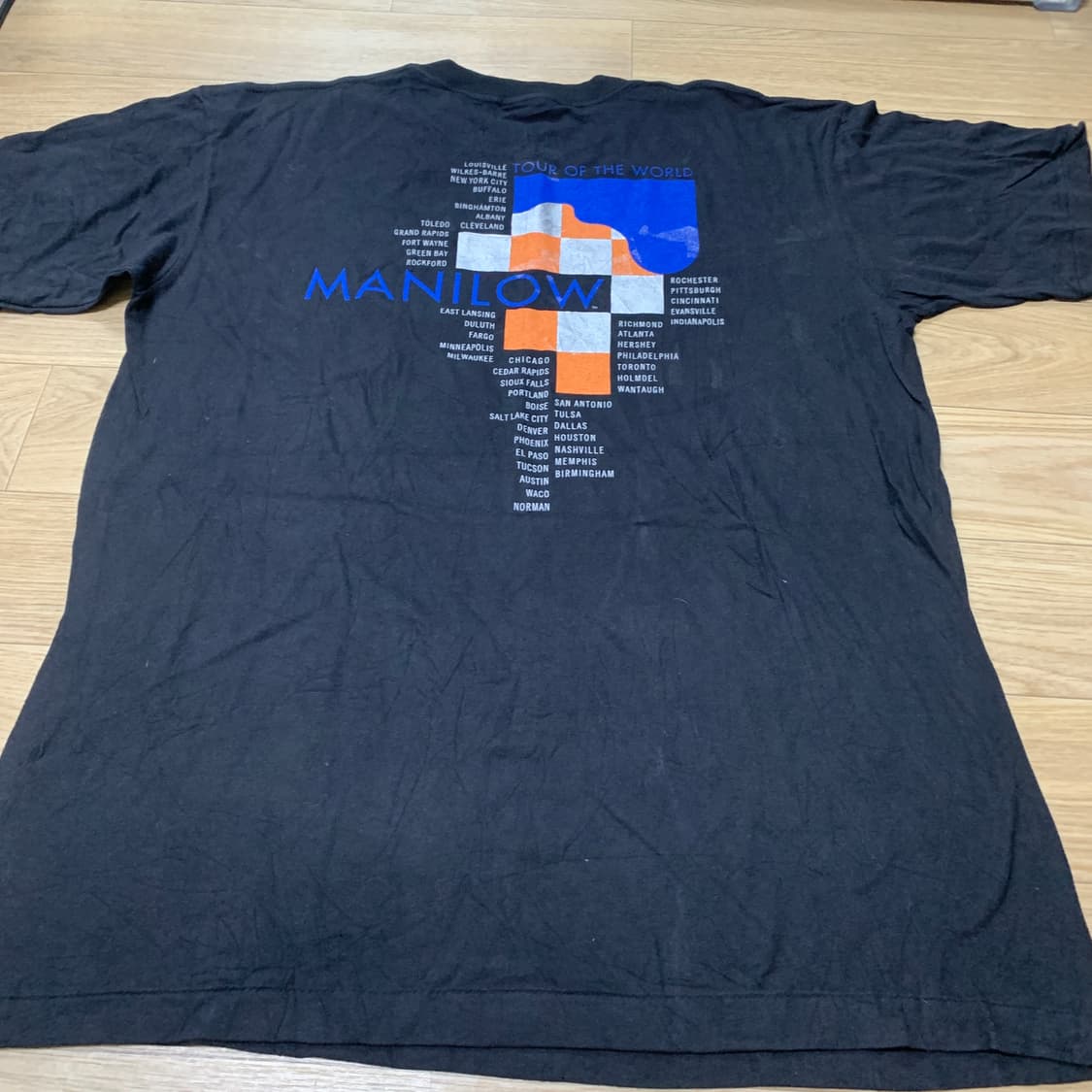 XL] 97s 배리 마닐로우 빈티지 락 투어 티셔츠 Made in USA 상품이미지2