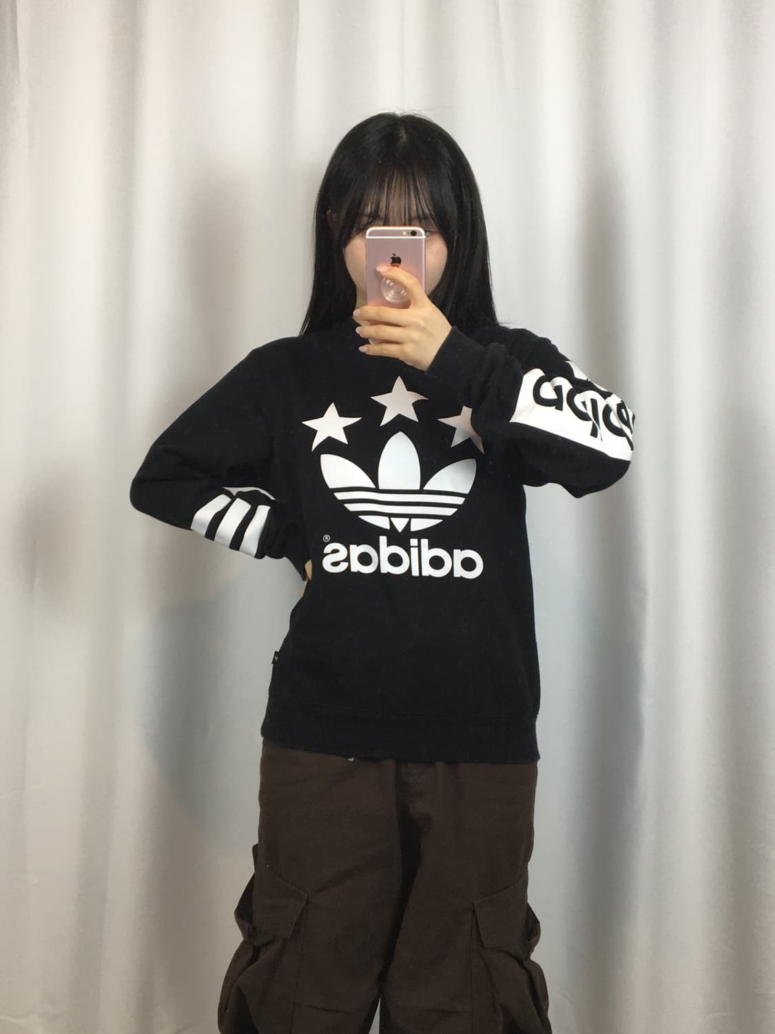 아디다스 맨투맨 블랙 adidas 상품이미지4
