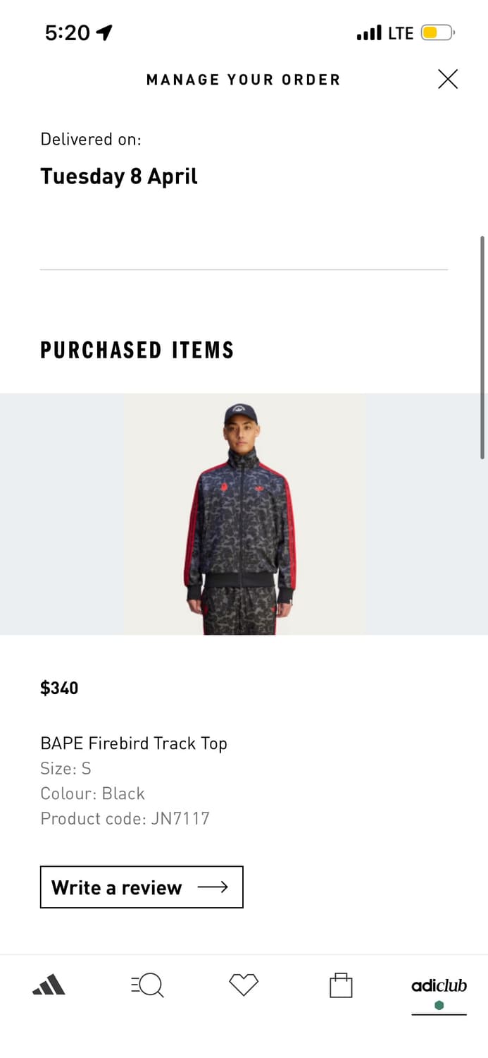 베이프 아디다스 트랙탑 S 상품이미지6