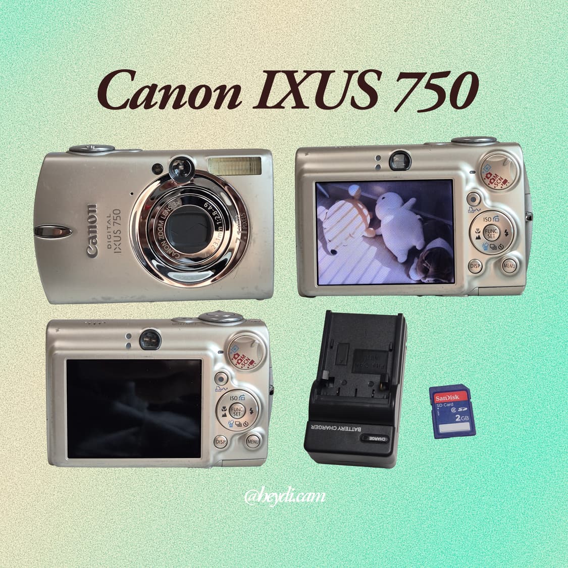 (아일릿 원희) 캐논 ixus750 IXY700 골드
 상품이미지2