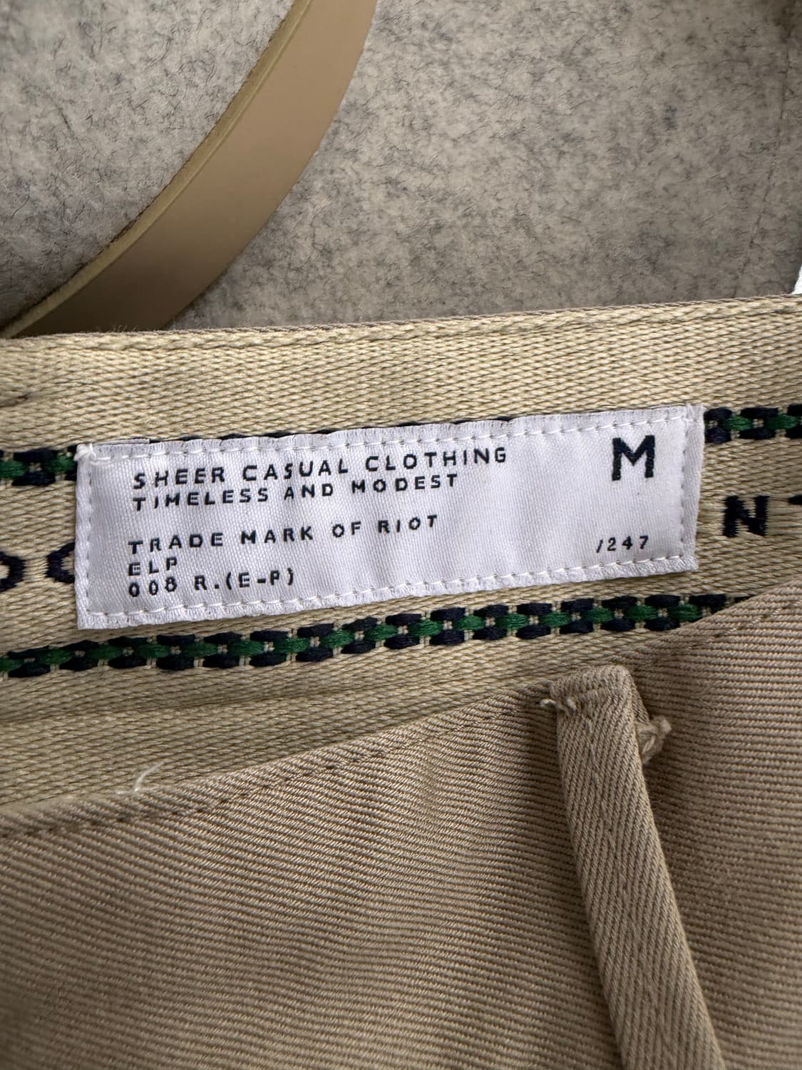 Eastlogue permanent cotton pants M 상품이미지7