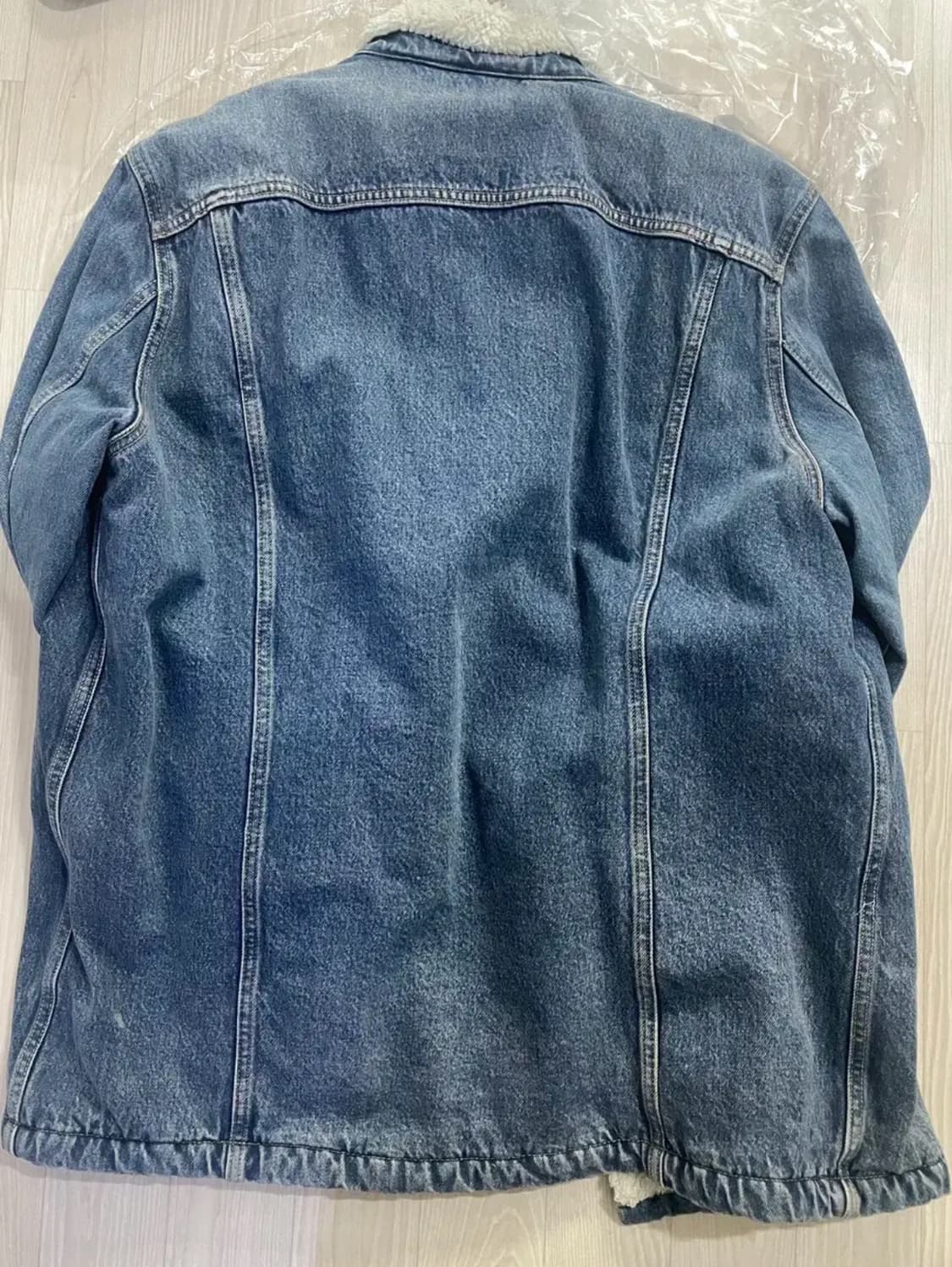 리바이스 털 청자켓 데님 자켓 롱자켓 새제품 L 상품이미지2