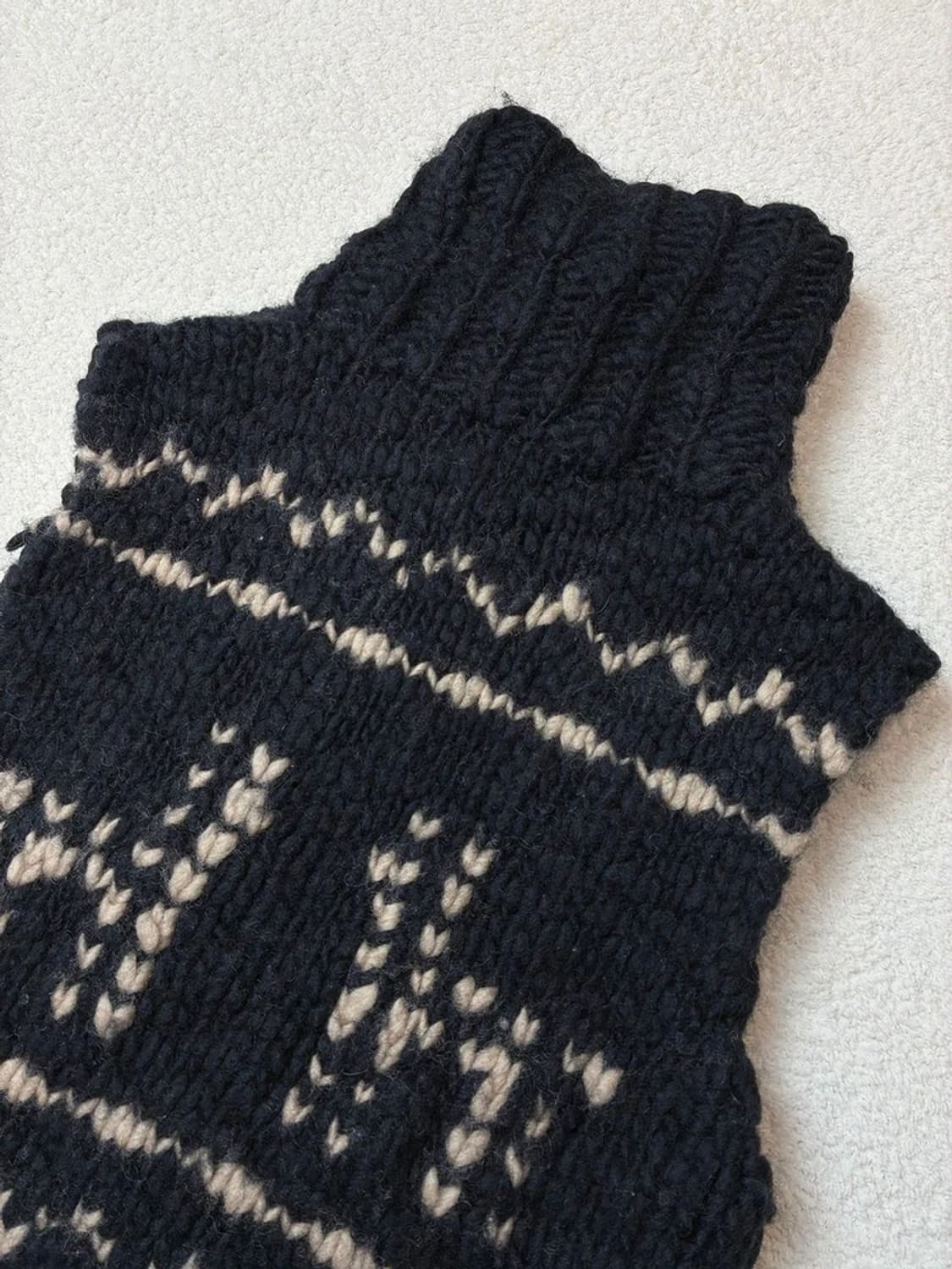 파라수코 00's 캐나다 헤비울 니트 조끼 PN5738    상품이미지5