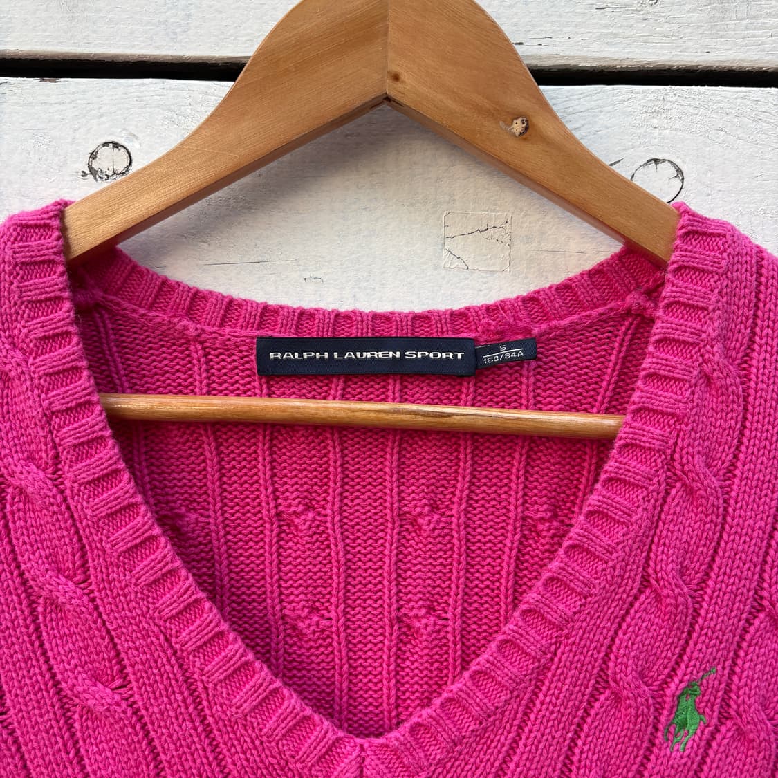 Polo 폴로 케이블 꽈배기 브이넥 니트 상품이미지3