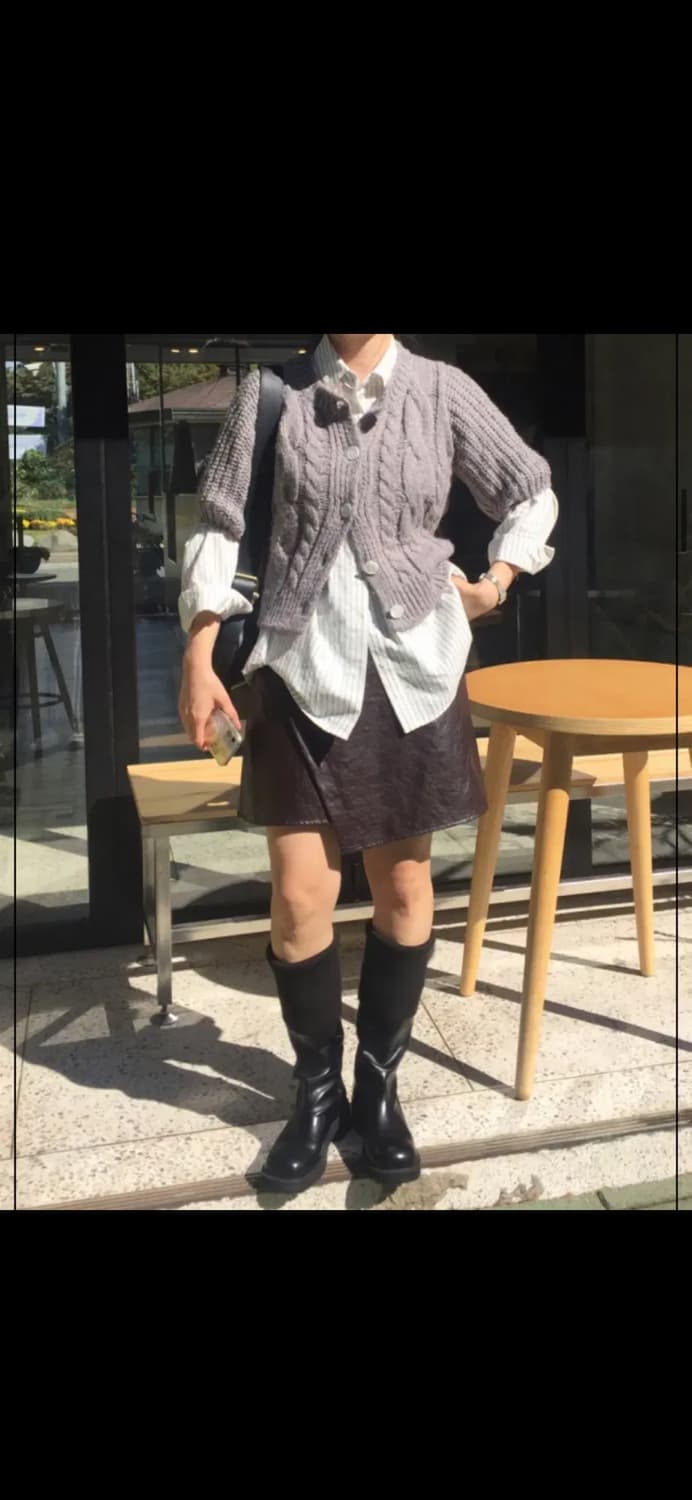 니트 롱부츠 (235/길이 조정 가능) 상품이미지4