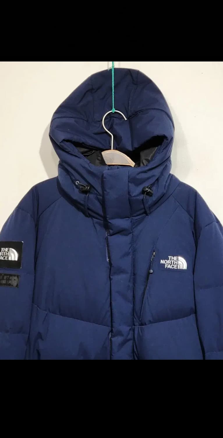 (L) 노스페이스 거위털 롱패딩 다운코트 네이비 구스다운 패딩코트  상품이미지2