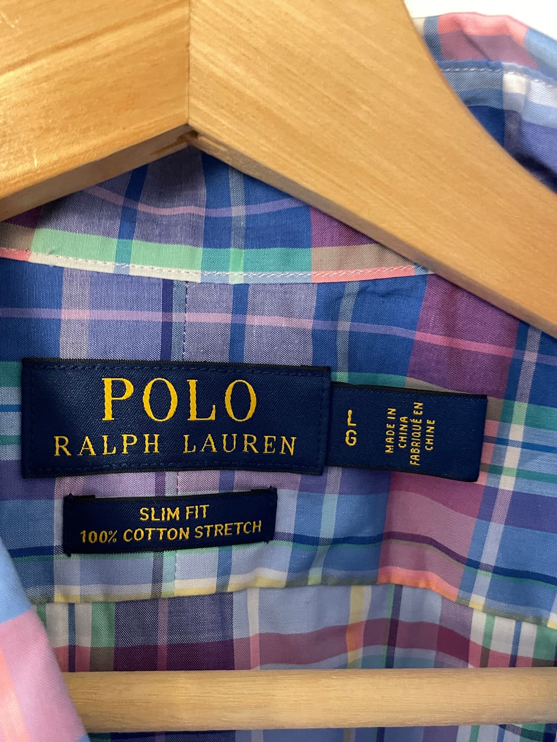 폴로 슬림핏 체크 셔츠 상품이미지7