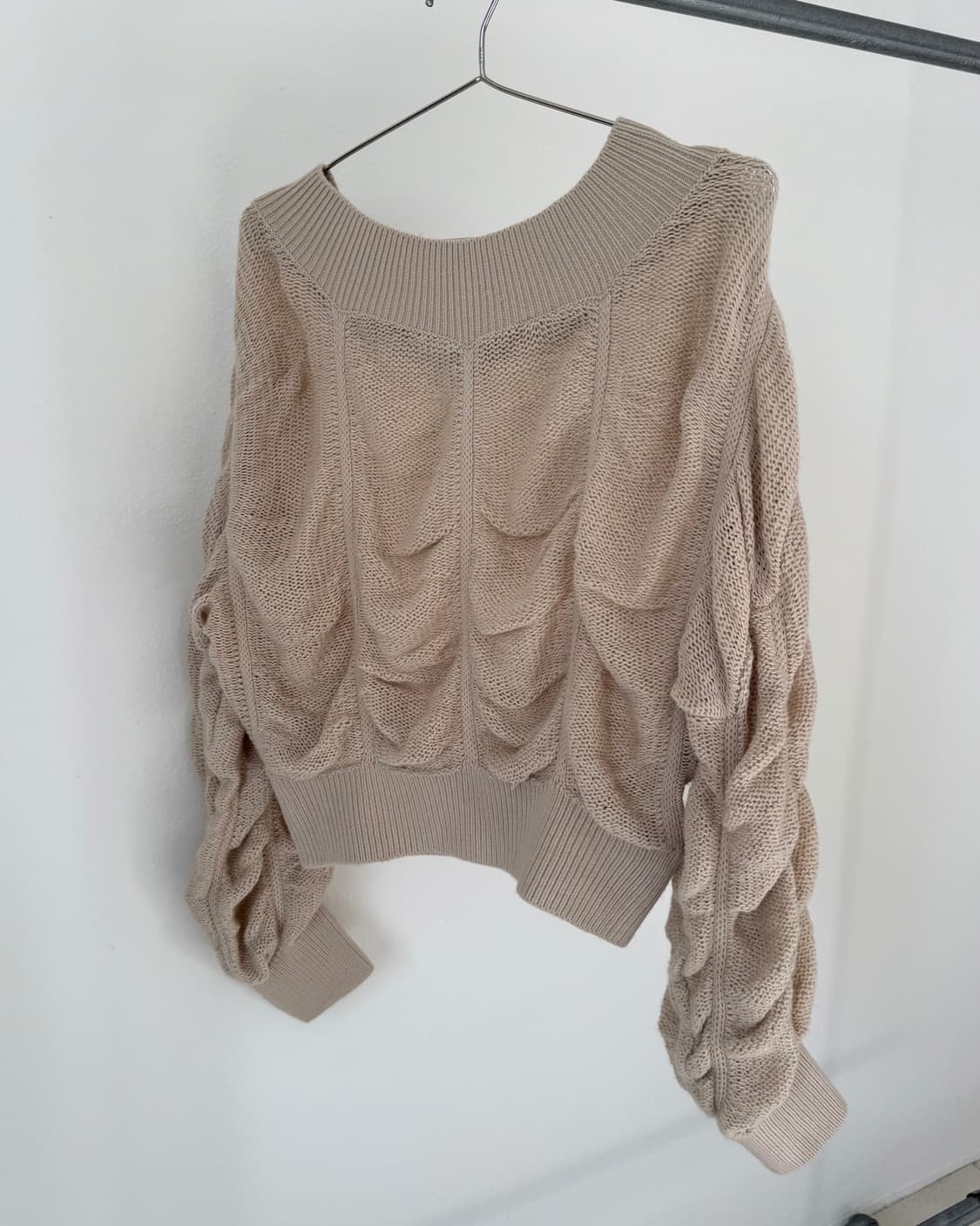 빈티지 셔링 니트 상품이미지3