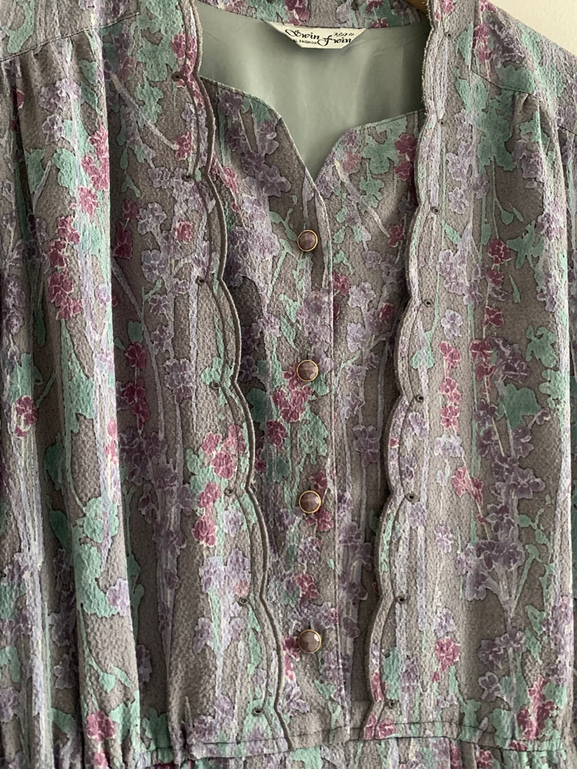 Aurora Frill Collar Jewel Button Dress 상품이미지4