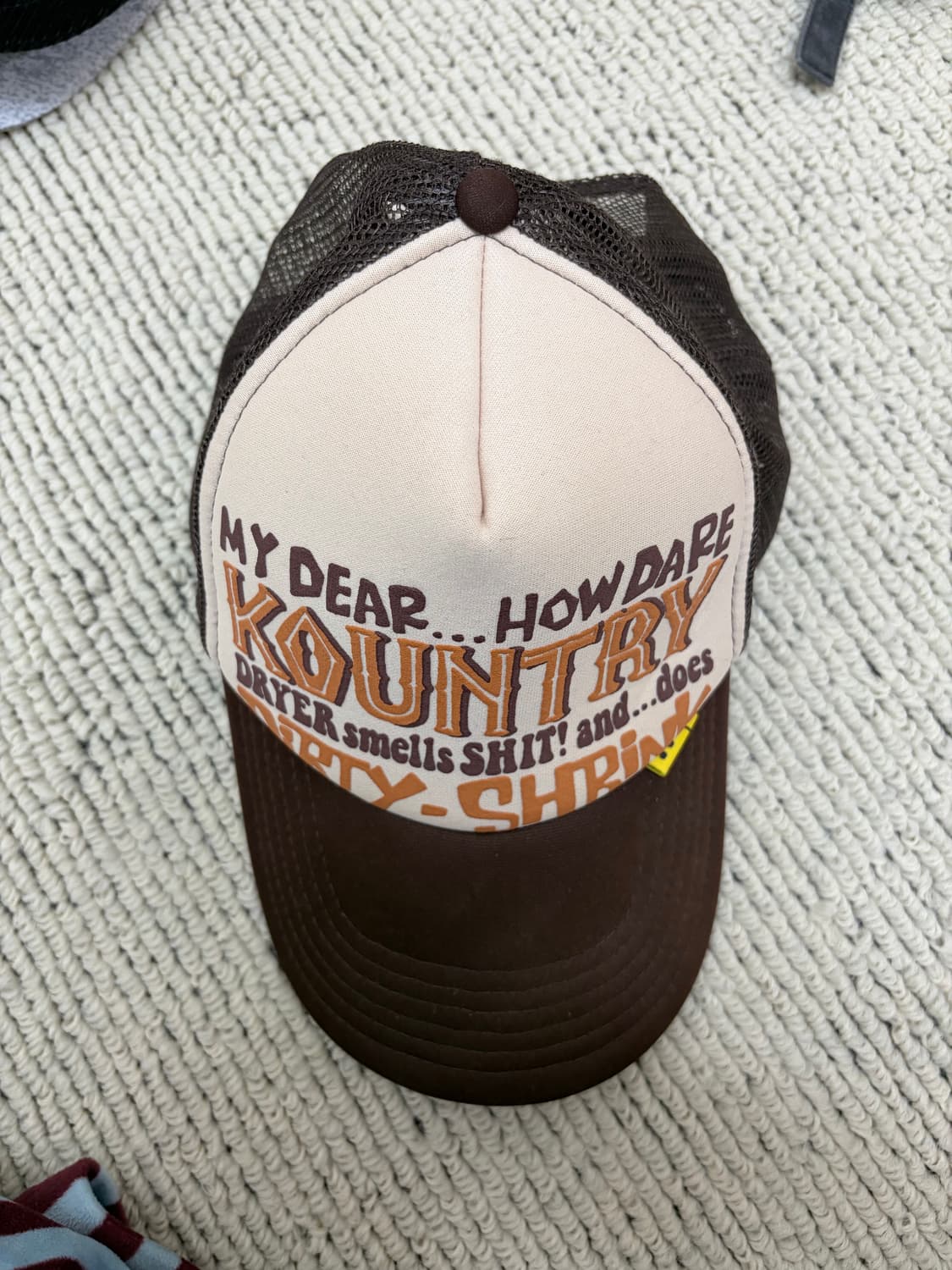 KAPITAL캐피탈 컨트리 더티 쉬링크 더티캡 - 키나리(브라운) 상품이미지2