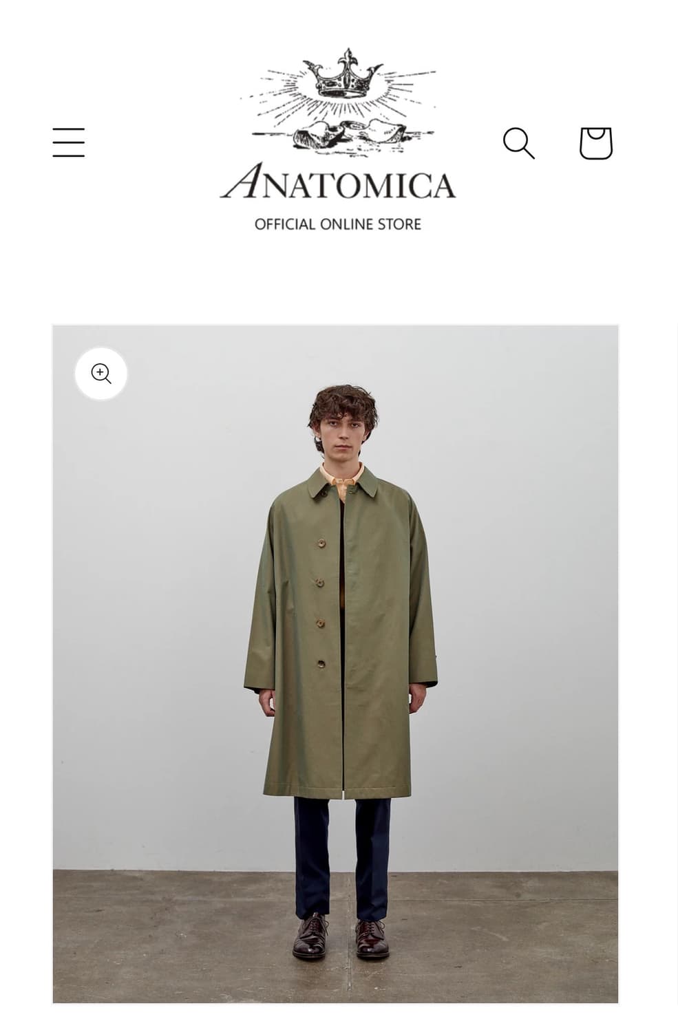 아나토미카 싱글레글런 코트 48 상품이미지4