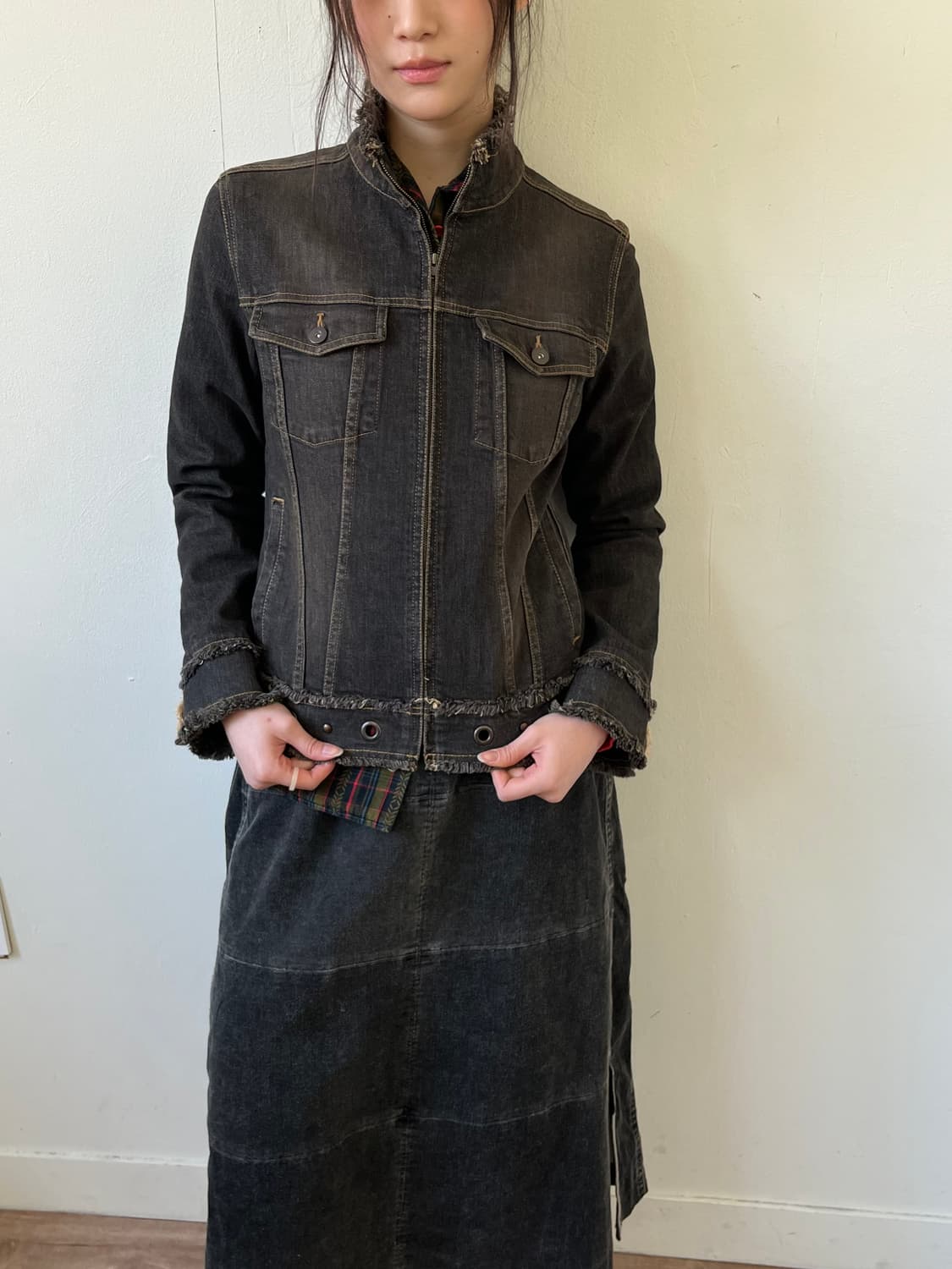 ELLEPLANETE y2k 데님 자켓 상품이미지4