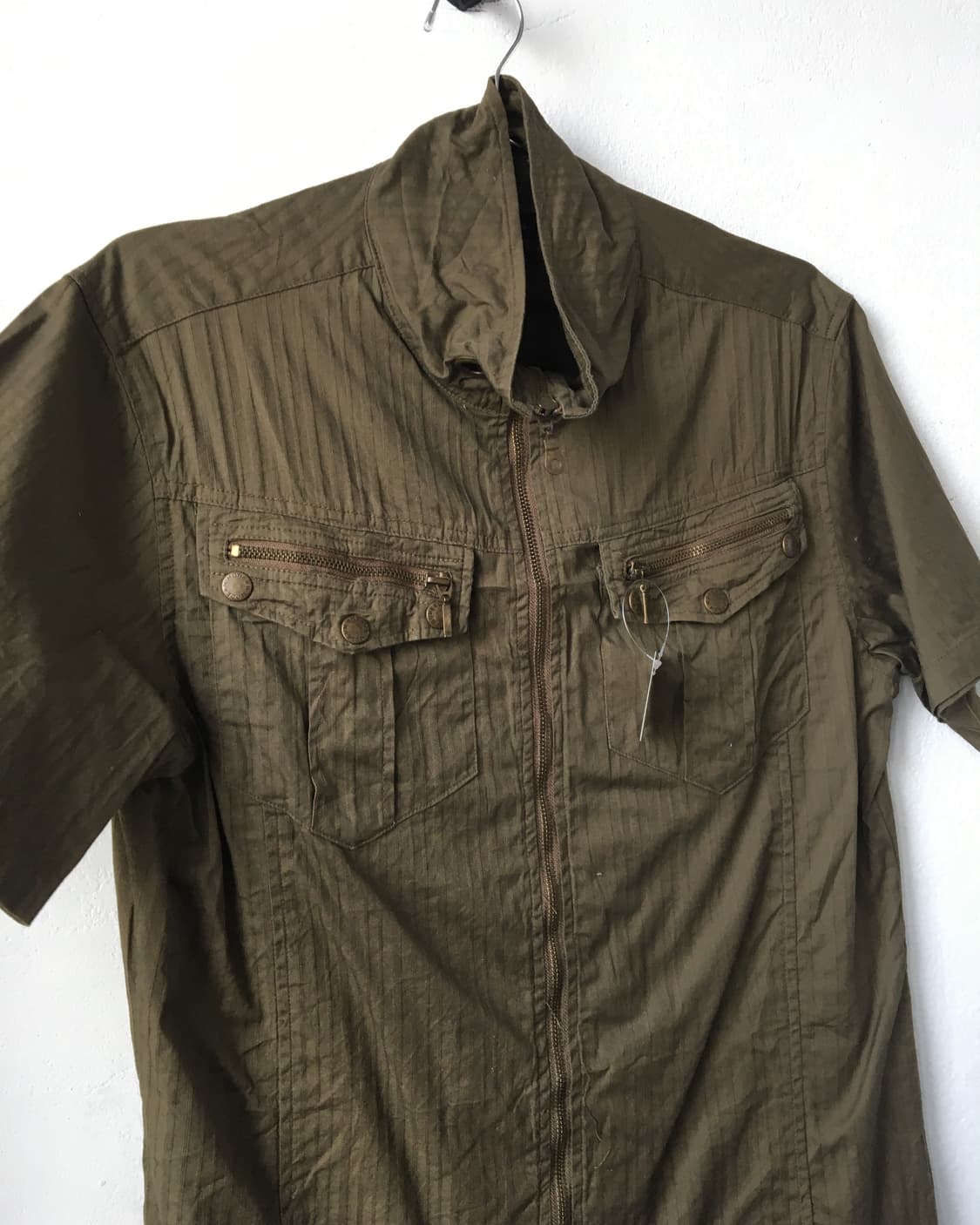 High neck shirt zip up 상품이미지3