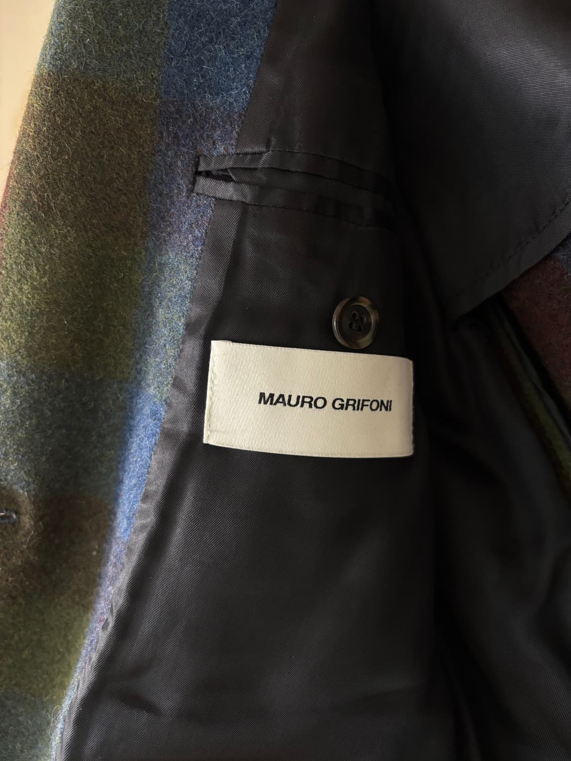 MAURO GRIFONI 이태리 마우로그리포니 클래식 체크 울 코트 상품이미지4