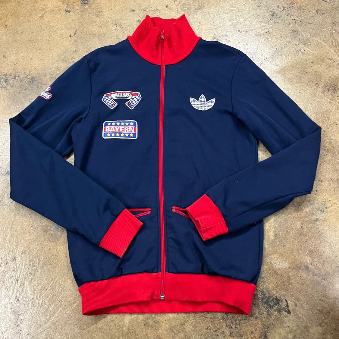 [정품/100] 아디다스 바이에른 뮌헨 트랙탑 져지 네이비 레드 b15 상품이미지2