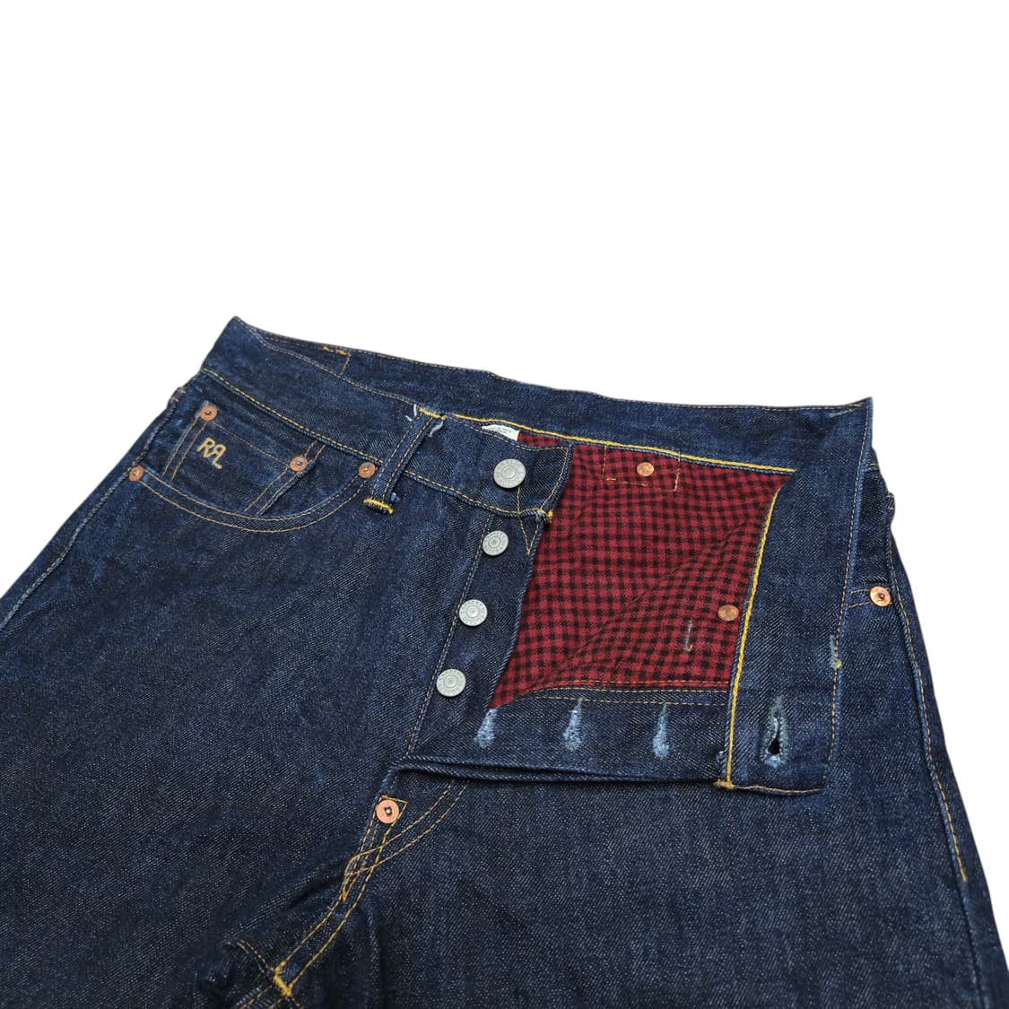 [30x32] RRL 더블알엘 스트레이트 레그 플란넬 라인드 데님 팬츠 상품이미지6