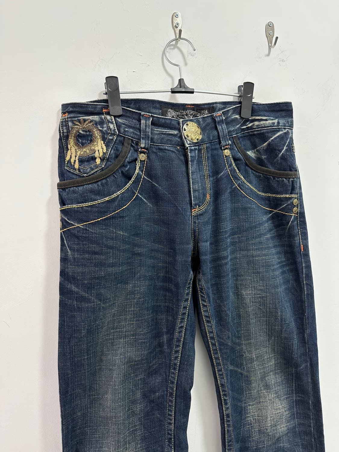 RED PEPPER embroidered patch denim jeans 상품이미지6