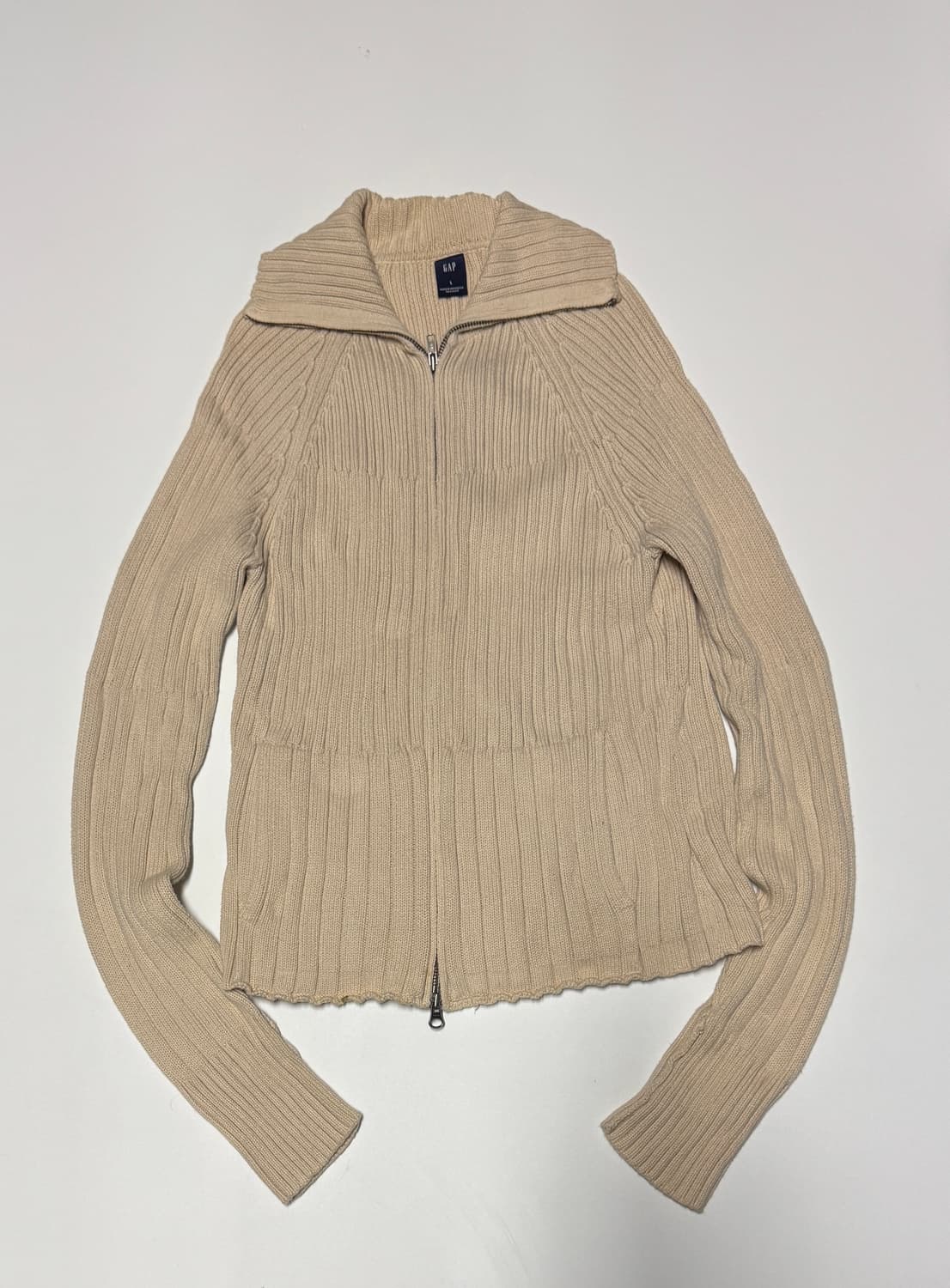 여성 GAP 갭 올드스쿨 투웨이 코튼 니트 집업 상품이미지1