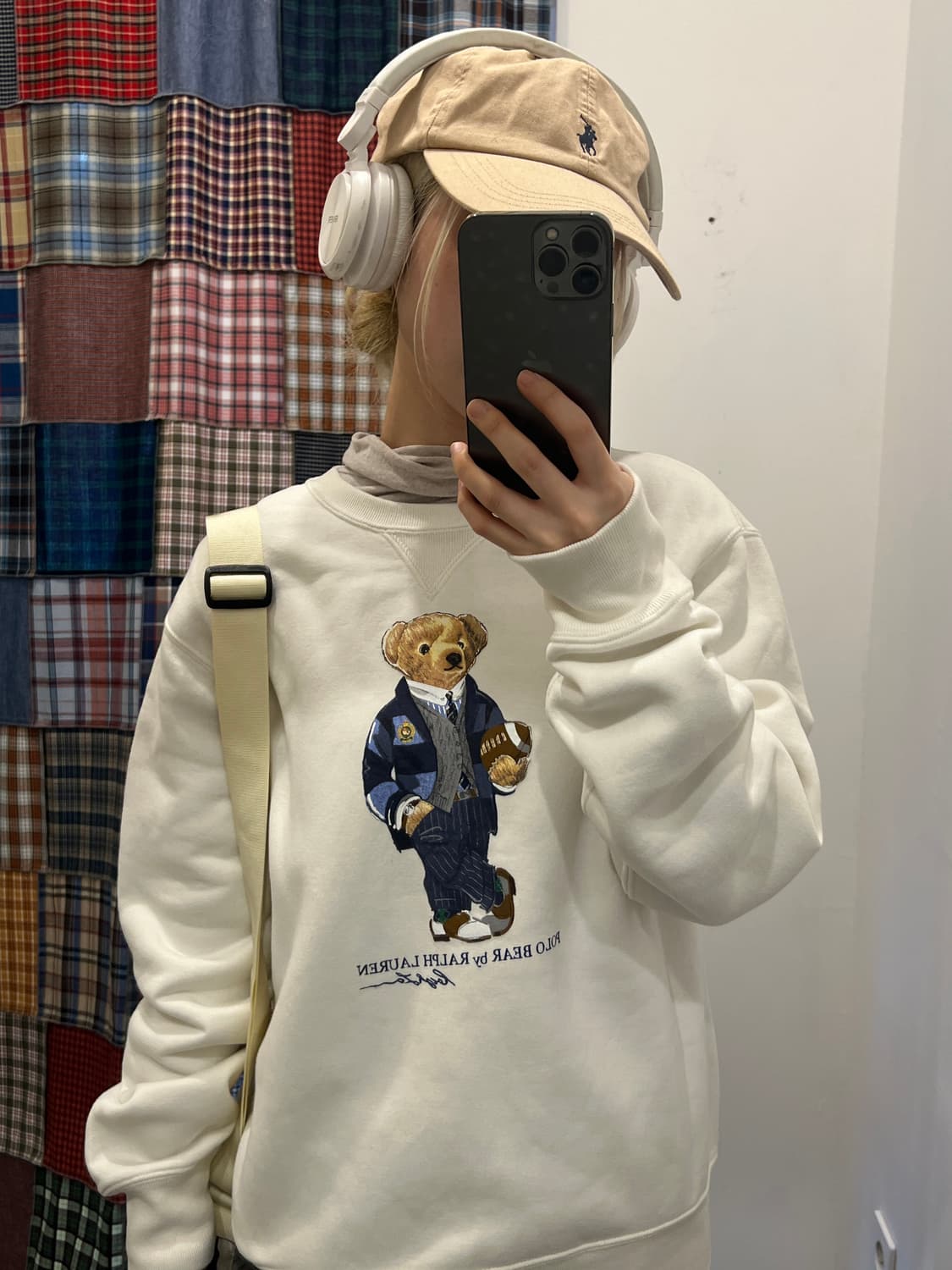 폴로 베어 크림 맨투맨 상품이미지3