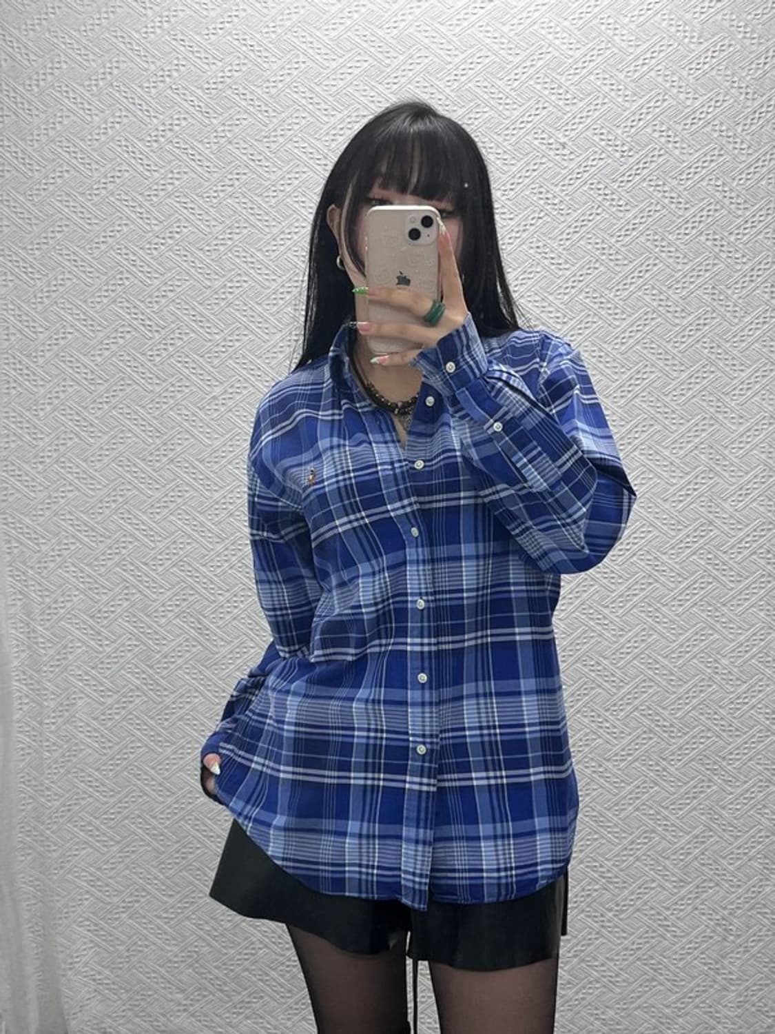 폴로 랄프로렌 빈티지 컨트리 레트로 체크 셔츠 M C08970 상품이미지1