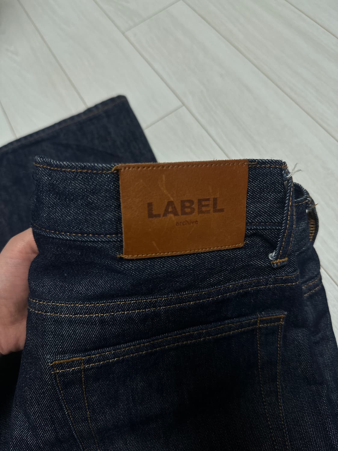label archive 라벨 아카이브 와이드 핏 데님 Raw Jeans 상품이미지1