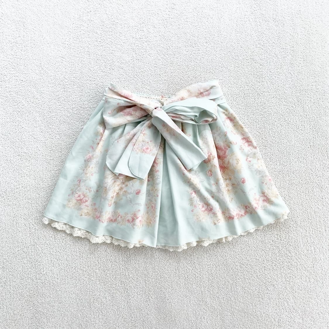 Liz lisa ♥ 수채화민트 엔틱 왕리본 스커트 상품이미지1