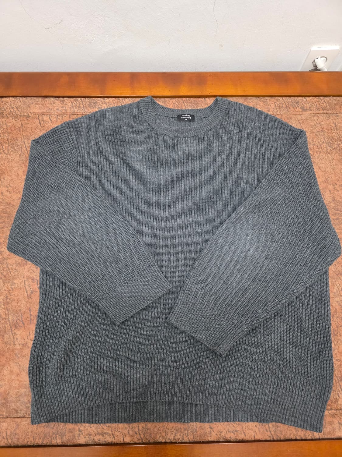 무신사스탠다드 라운드넥 골지 니트 XL 상품이미지1