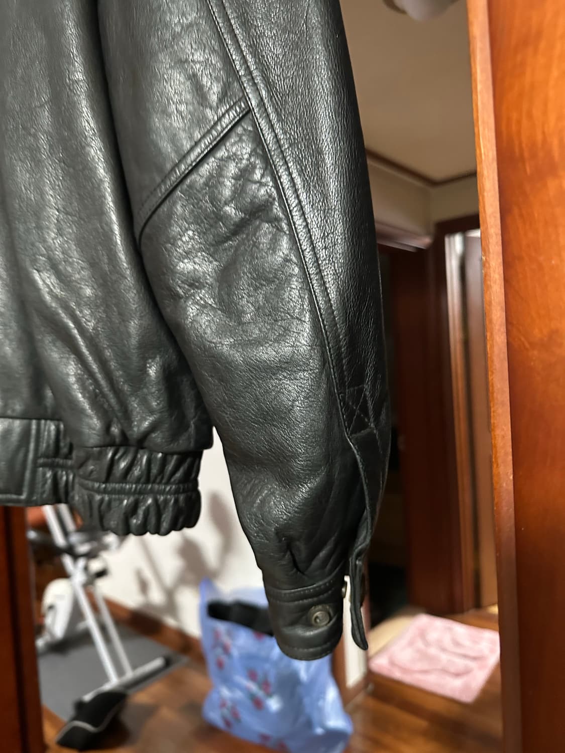 빈티지 양가죽 블루종 블랙 XL 사이즈 상품이미지5