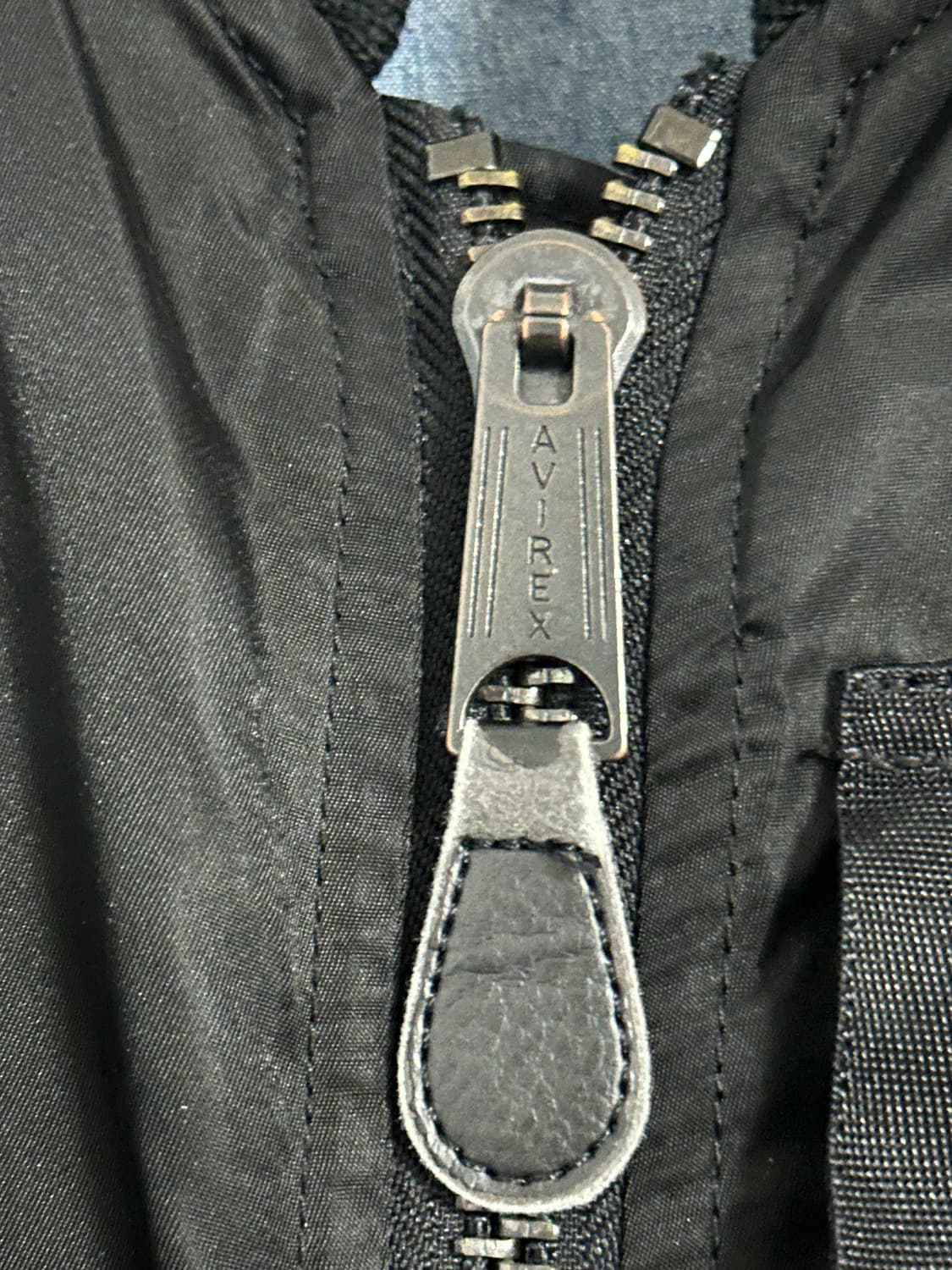 아비렉스 X FAT 콜라보 리버시블 마원 블루종 블랙 상품이미지3