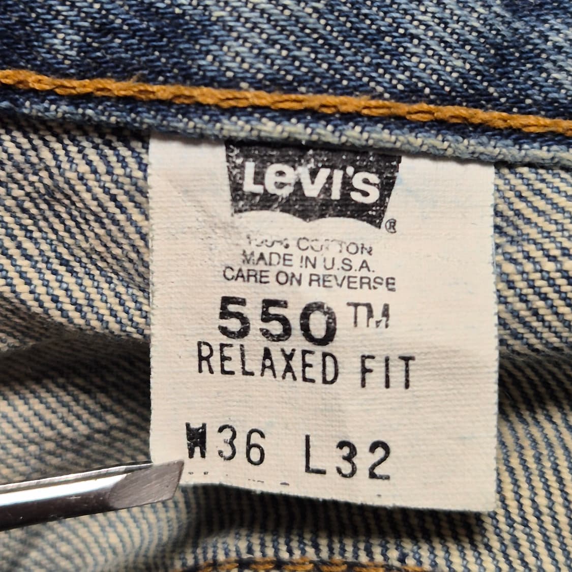 [36]90s US Made 리바이스550 -456 상품이미지4