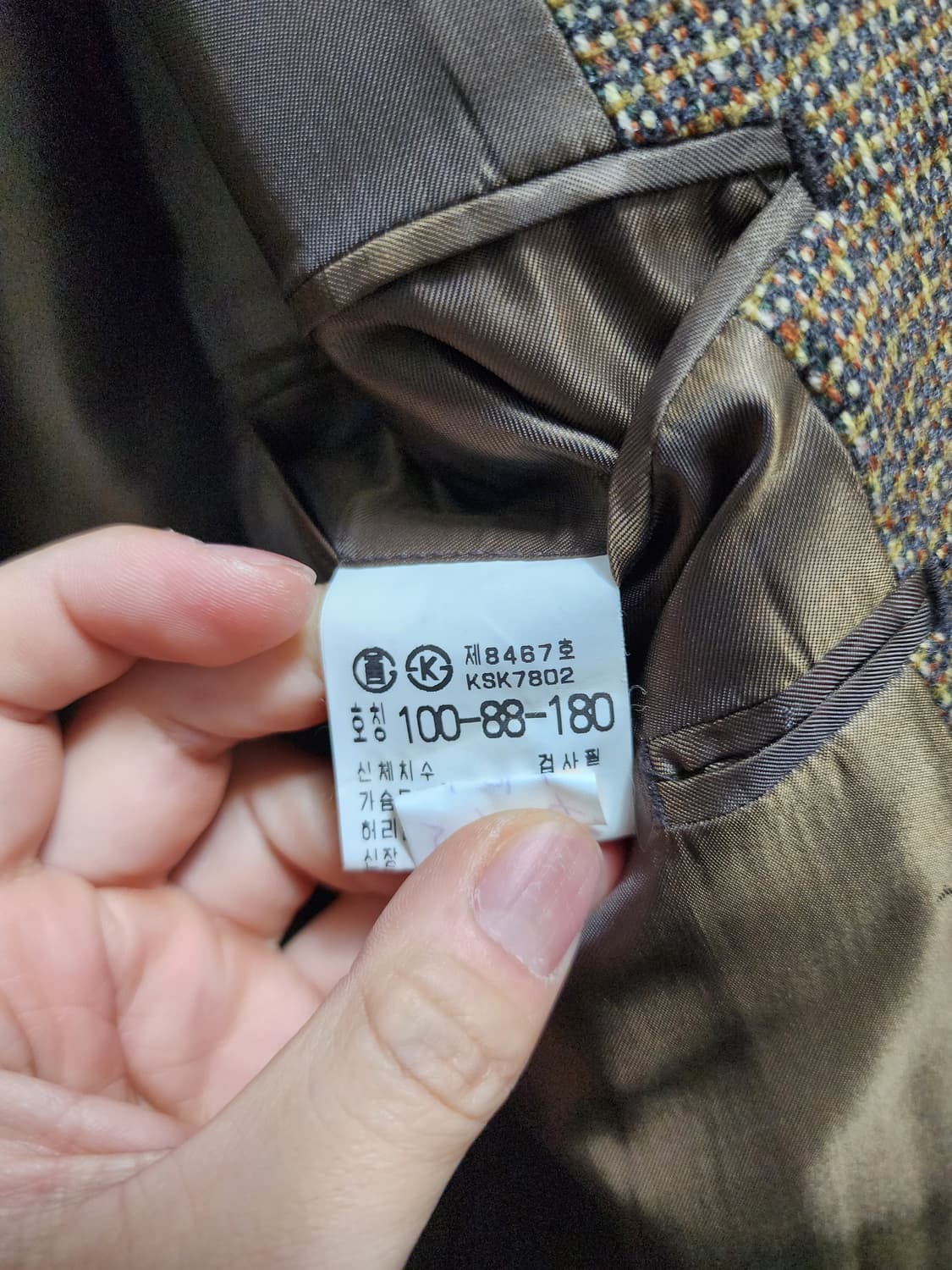 90s VOSLENZA 오버핏 더블브레스티드 블레이저 상품이미지7