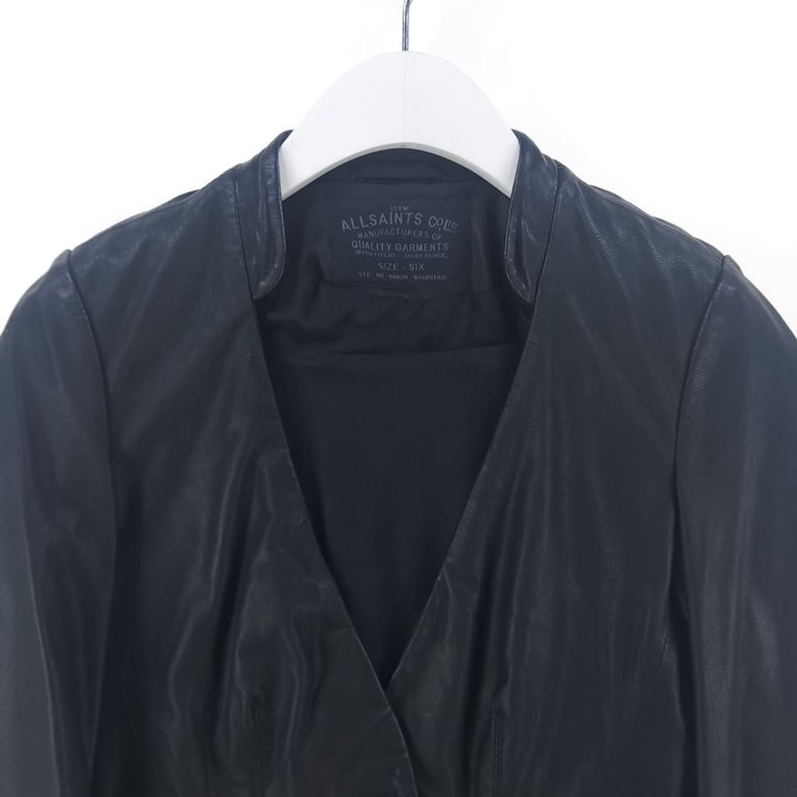 [여6]올세인츠 블랙 레이어드 가죽 자켓[Y64-005] 상품이미지2