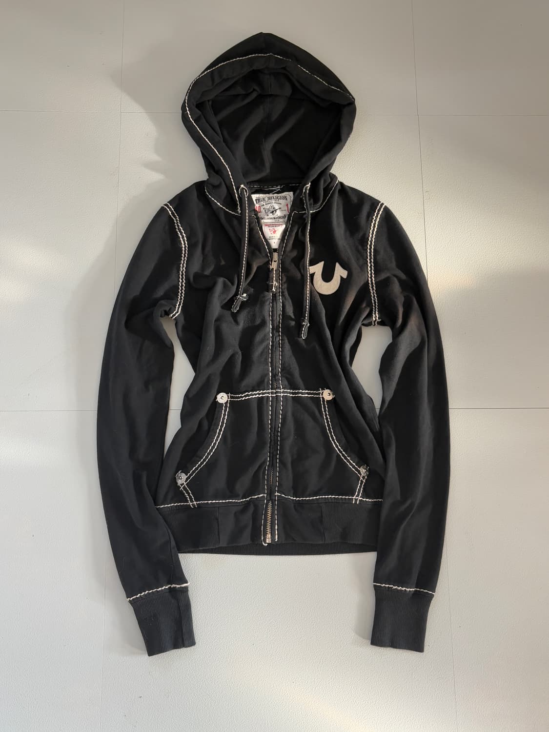 Truereligon  Slim Fit Hooded Zip-Up 상품이미지1
