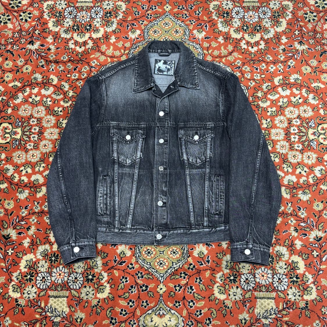 [L] 모드나인 휴머노이드 미디움블랙 데님자켓 상품이미지1