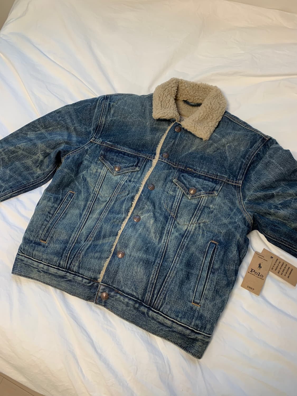 폴로 데님 기모안감 자켓 s 상품이미지1