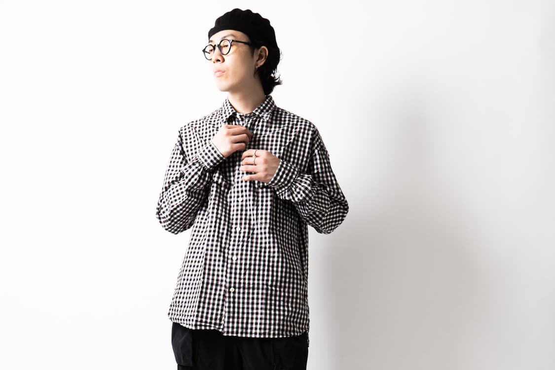 [M] 포터클래식 롤업셔츠 트리컬러 블랙 상품이미지4