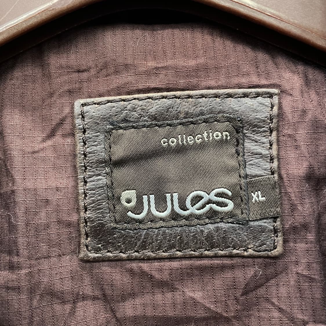 Jules 버팔로 가죽 A2 플라이트 봄버 쉐입 레더 자켓 상품이미지6