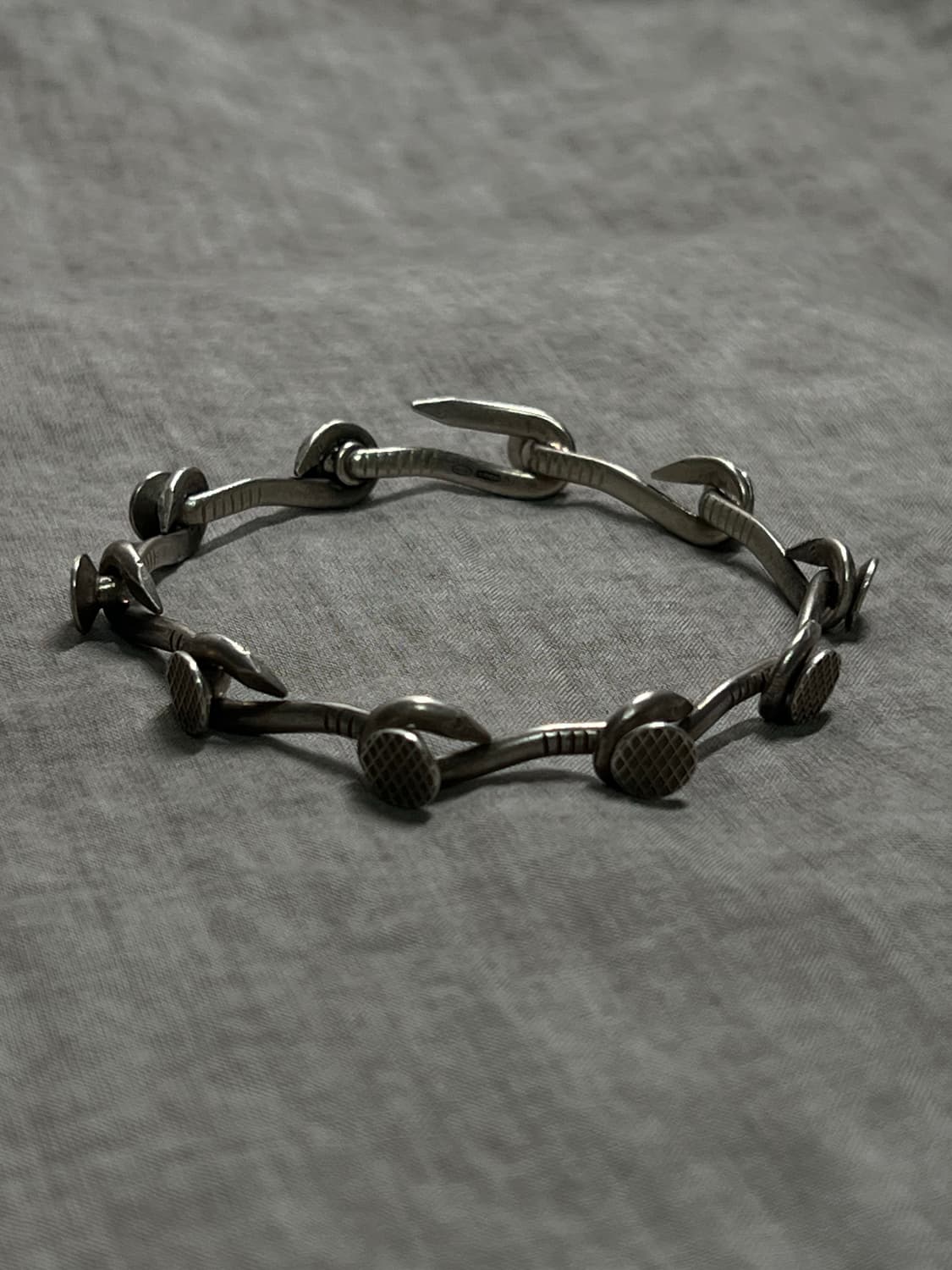 Guidi Silver Nail Bracelet 상품이미지1