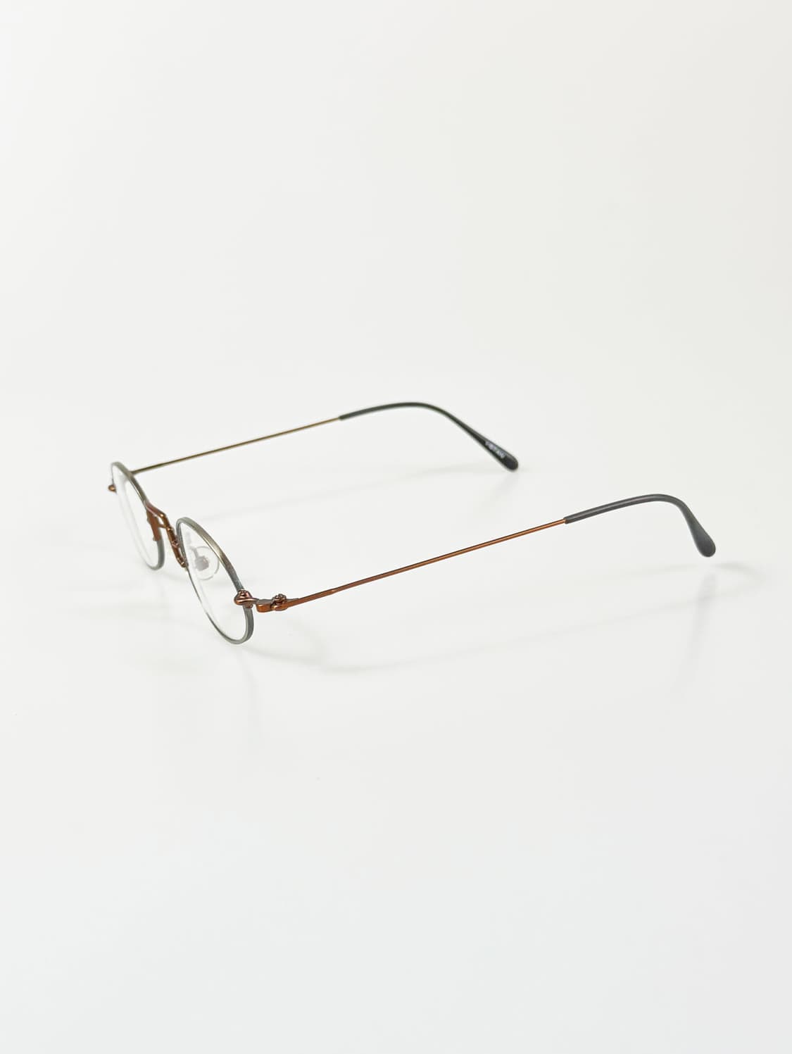 90s VISTAN 투톤 슬림 오벌 와이어 빈티지 안경 상품이미지3