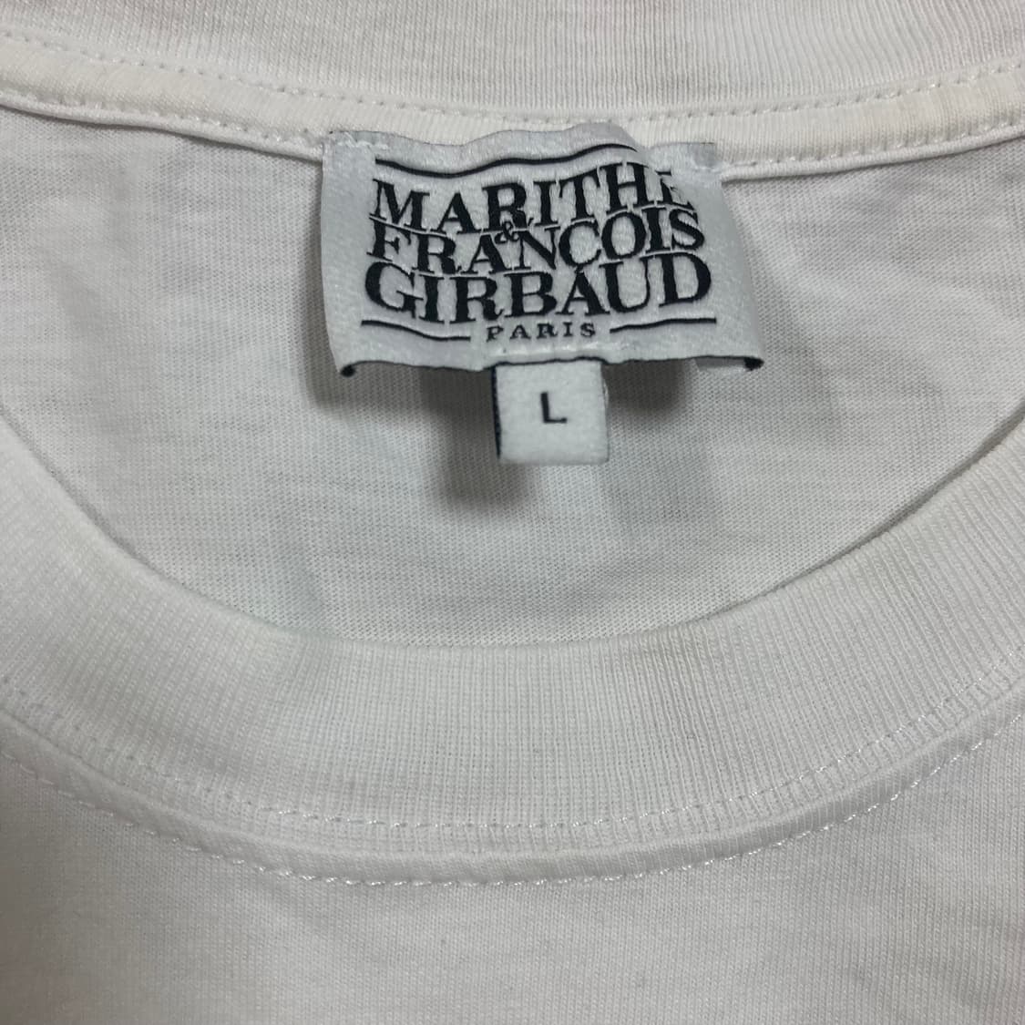 마리떼 프랑소와저버 스펠아웃 빅로고 화이트 반팔티 상품이미지3