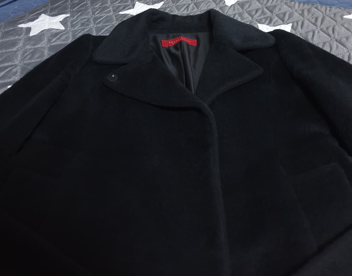 베스띠벨리 슬림핏 벨티드 앙고라 럭셔리 패브릭 히든버튼 코트(55~66) 상품이미지2