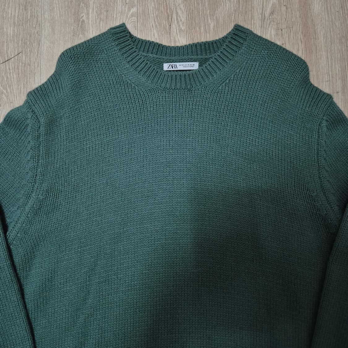 자라 그린 니트 스웨터 M(95) 상품이미지2