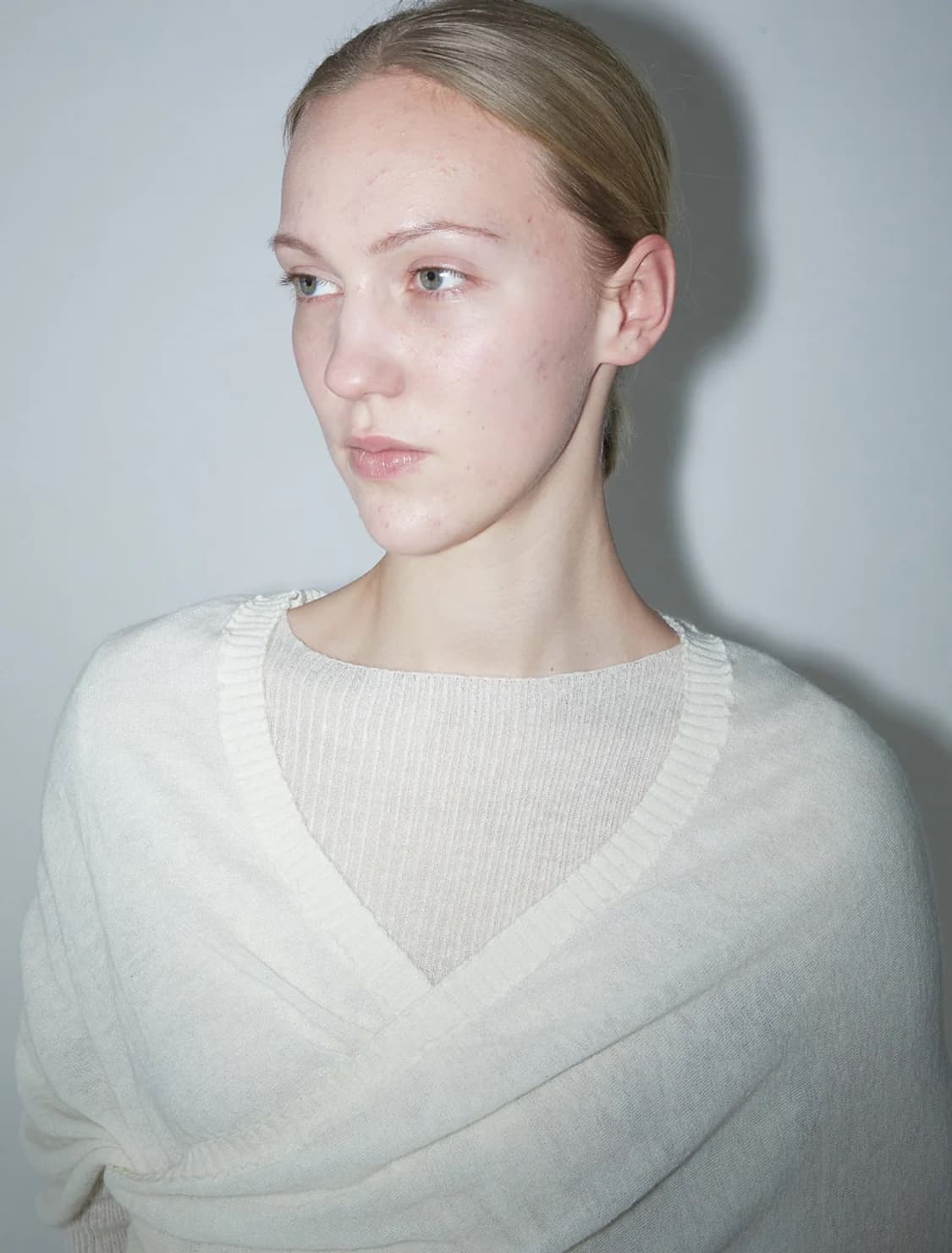 [S,M]팔로마울 Elio 크로스오버 니트/화이트 상품이미지3