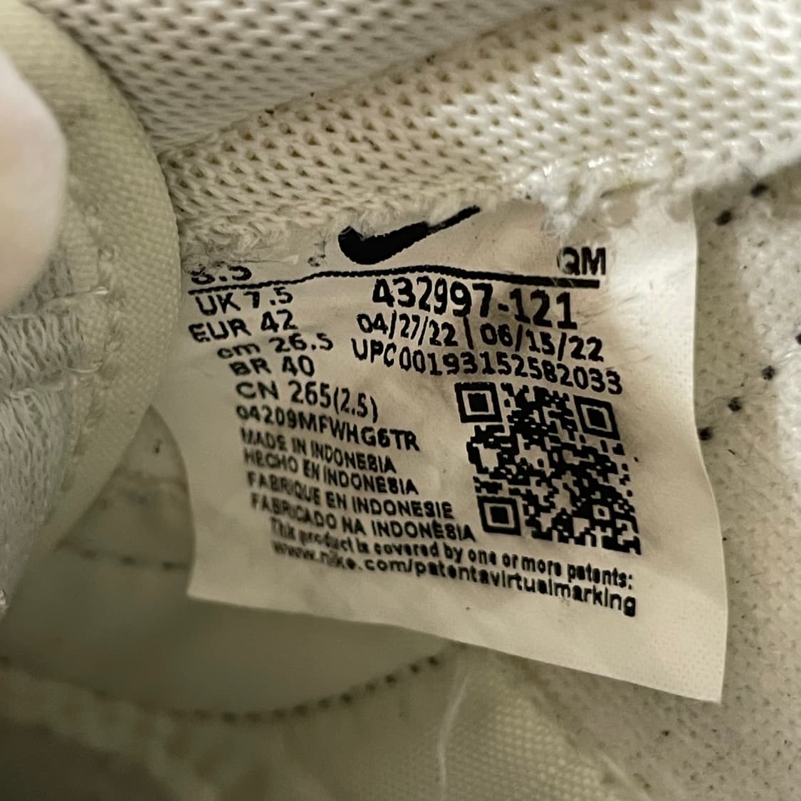 786) 나이키 킬샷2 미드나잇 네이비 스니커즈 265mm 상품이미지8