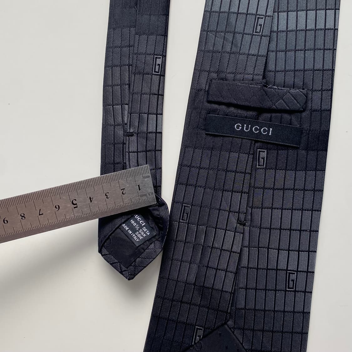 구찌(GUCCI) G로고 명품 정품 넥타이 상품이미지5