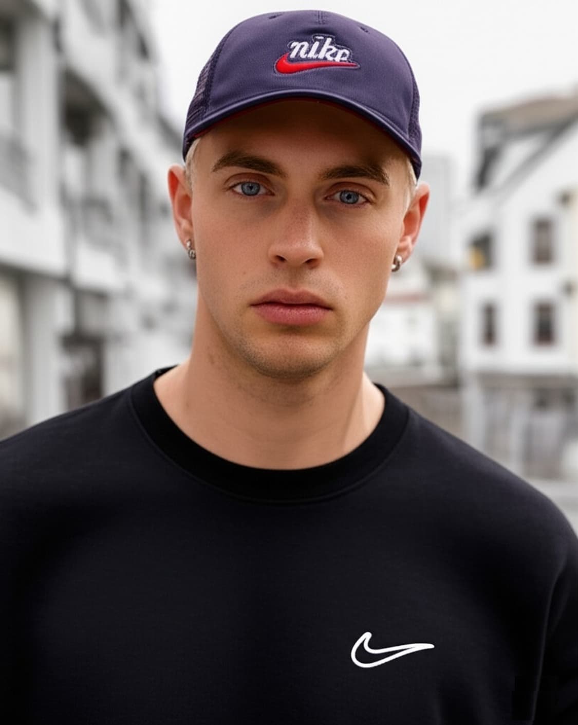 NIKE 나이키 스우시 패치 클래식 네이비 볼캡 모자 상품이미지7