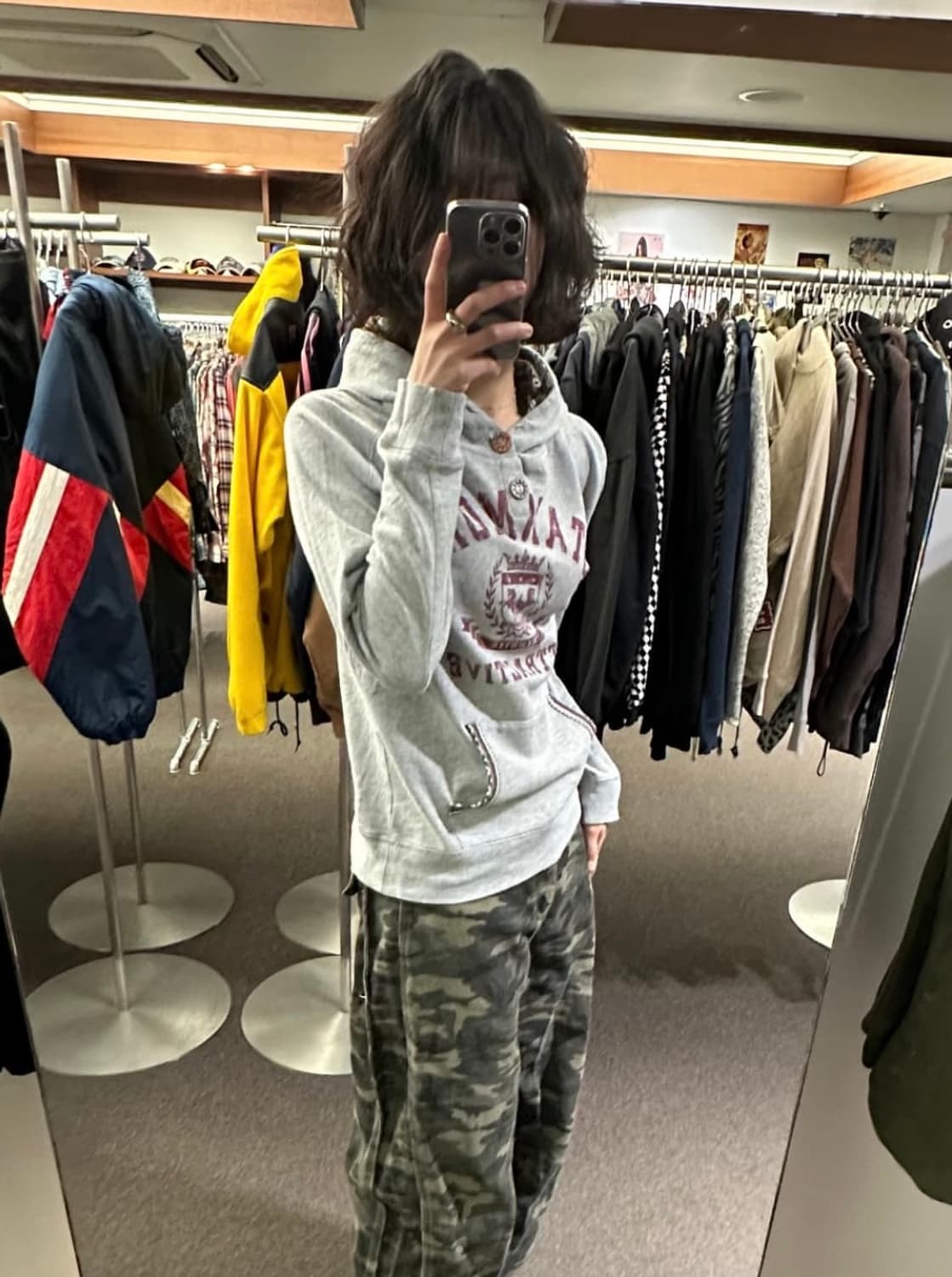 M)Japanese vintage 여성 스탠퍼드 프린팅 후디 상품이미지1